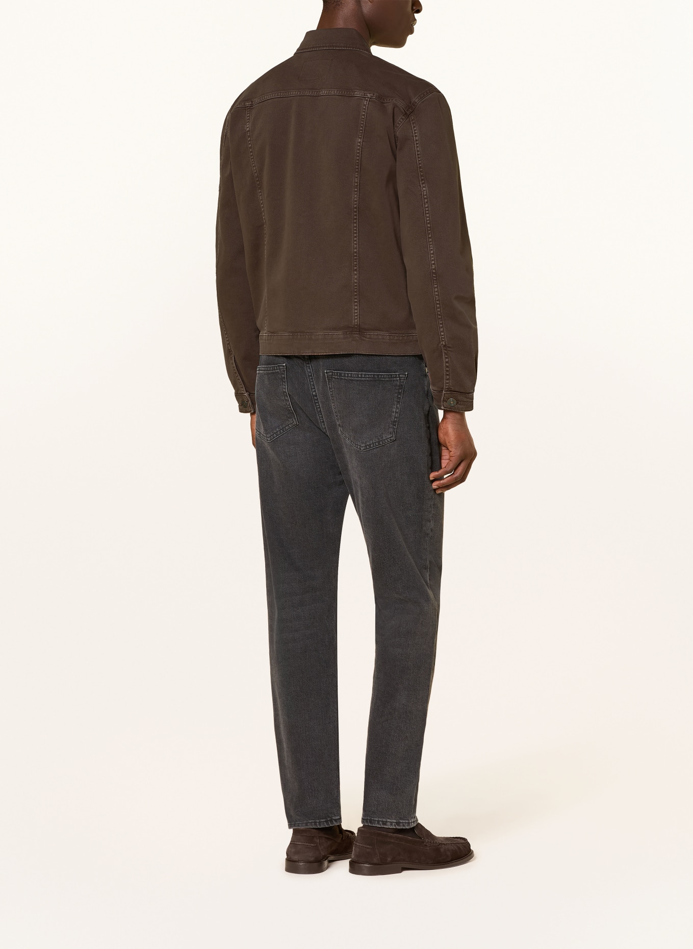 STRELLSON JIHO Denim Jacket: 204 Dark Brown 204