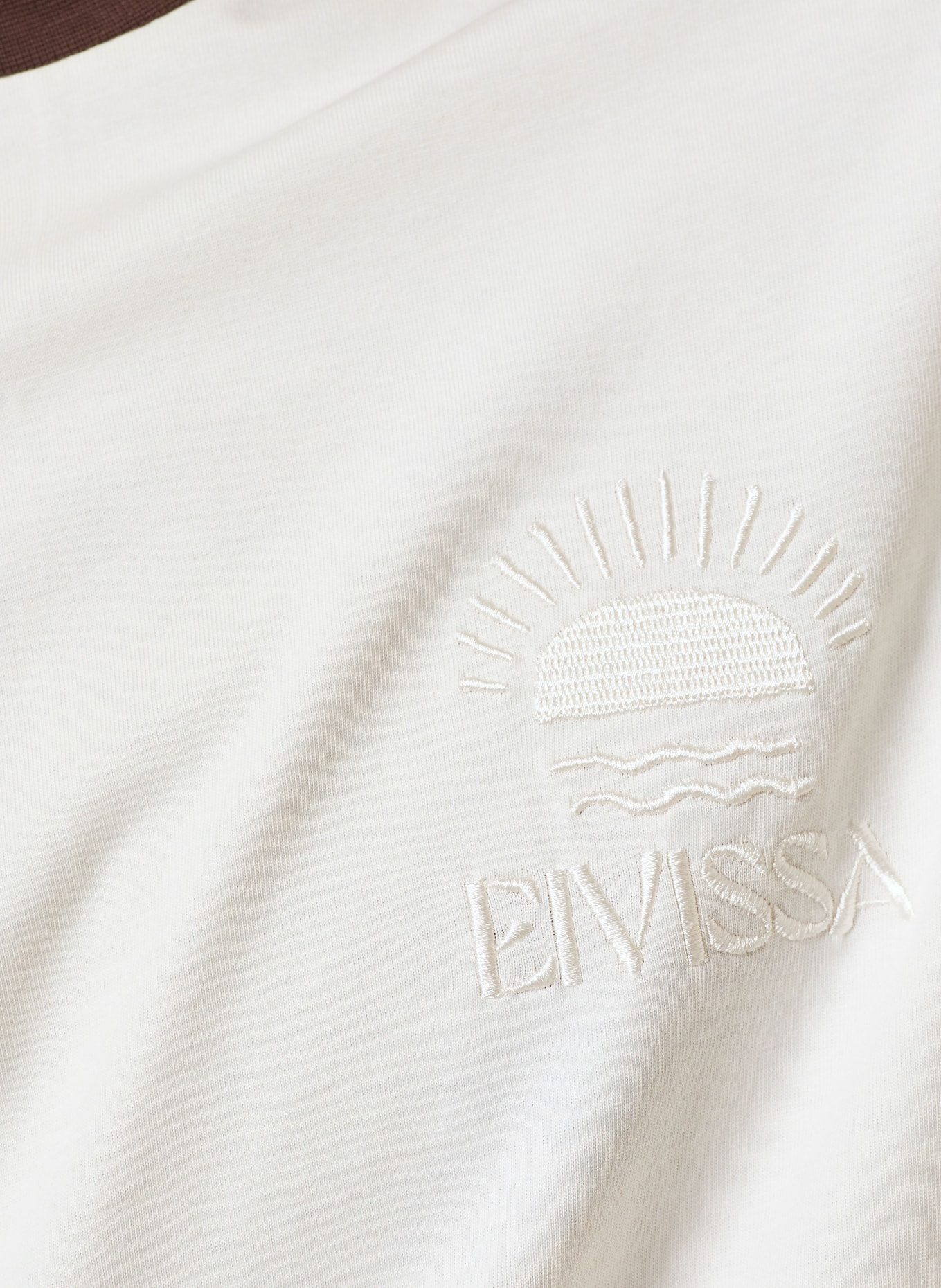 STRELLSON T-Shirt LOVRO: CREME / DUNKELBRAUN