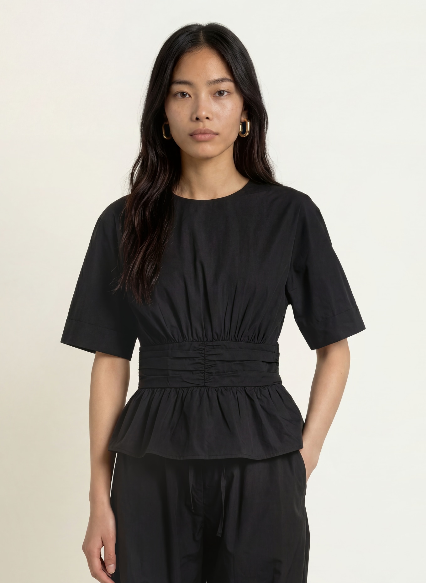 NEO NOIR Blouseshirt ANNEGRET: ZWART