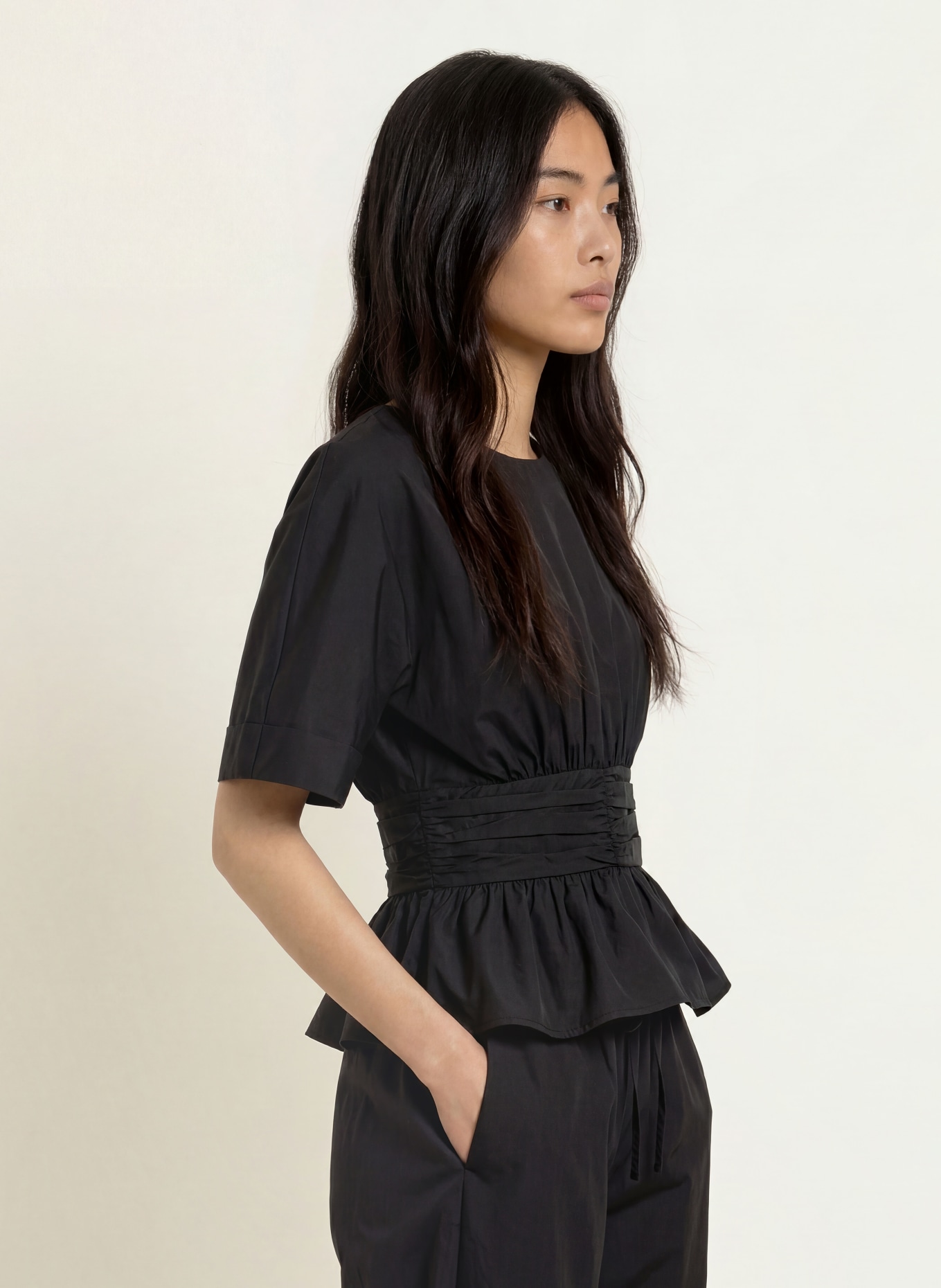 NEO NOIR Blouseshirt ANNEGRET: ZWART
