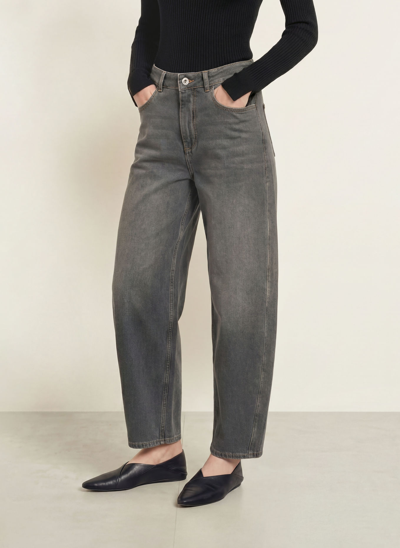 MOS MOSH Barrel Jeans MMCINDY DRACIEL: 850 GREY