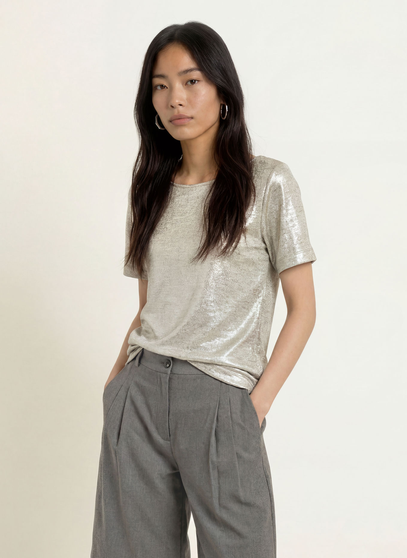 MOS MOSH T-Shirt MMNIVA: SILBER