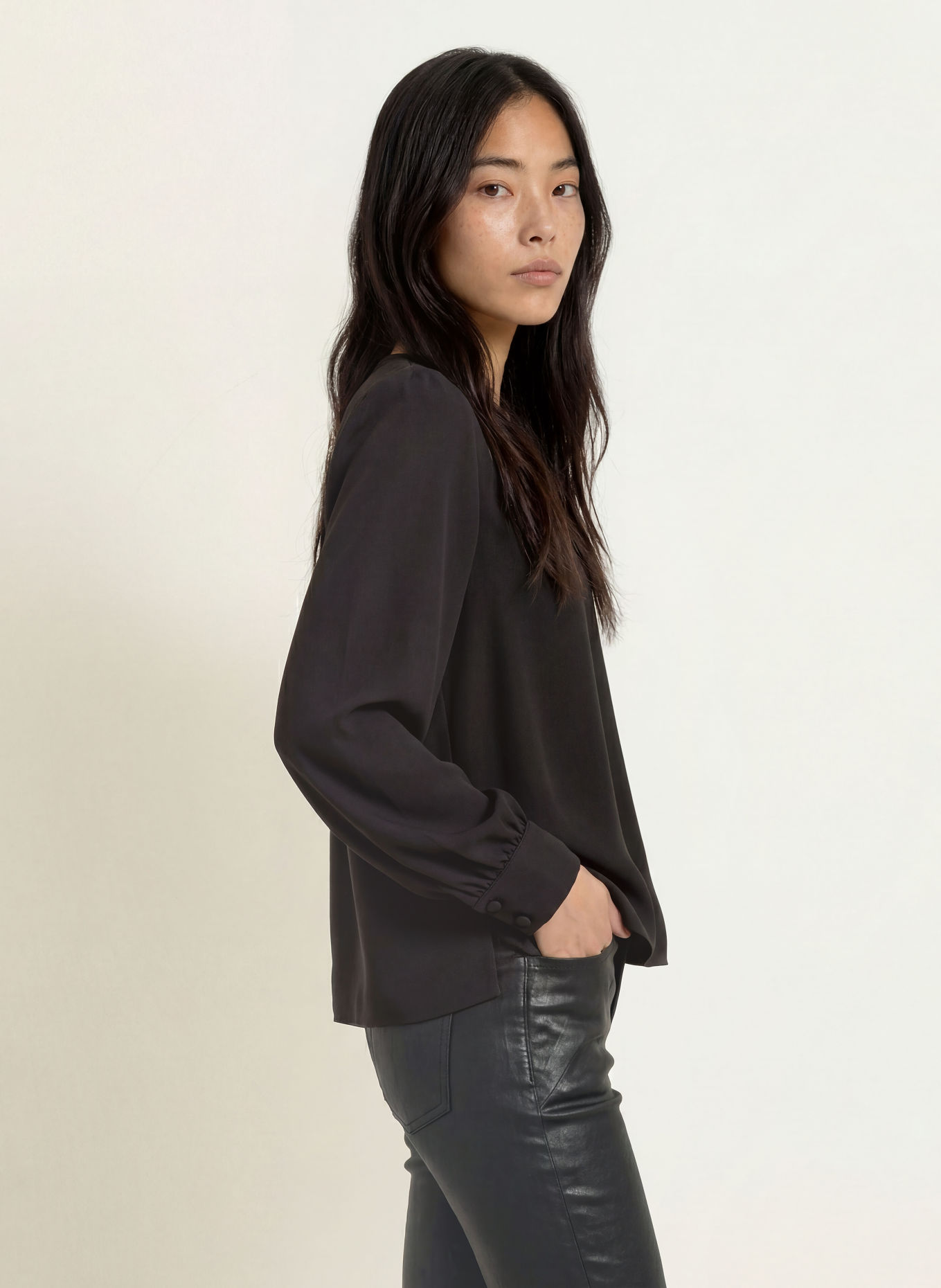 MOS MOSH Blusenshirt MMKYLIE MILEY: SCHWARZ