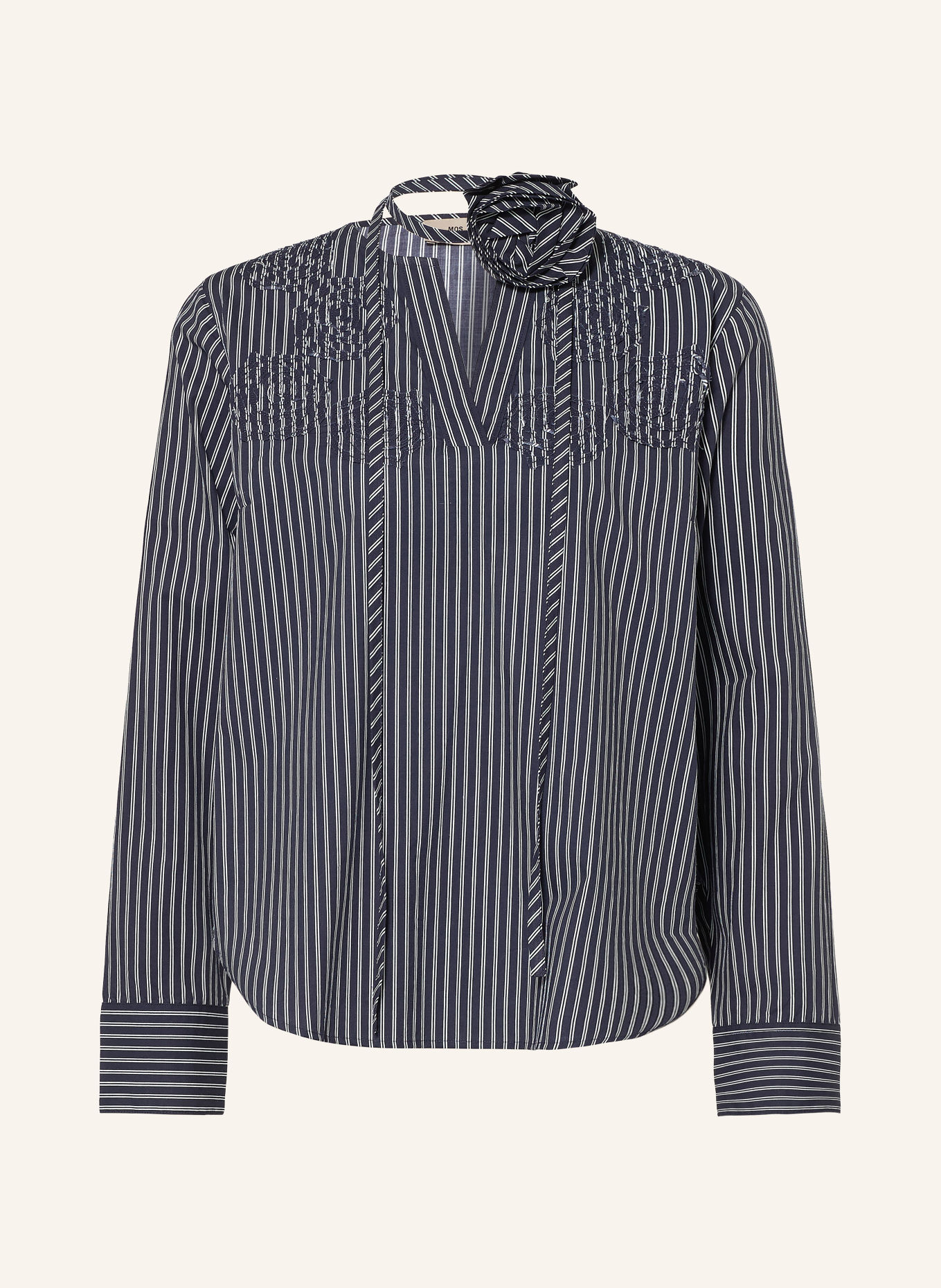 MOS MOSH MMSARO Shirt blouse: DARK BLUE / WHITE