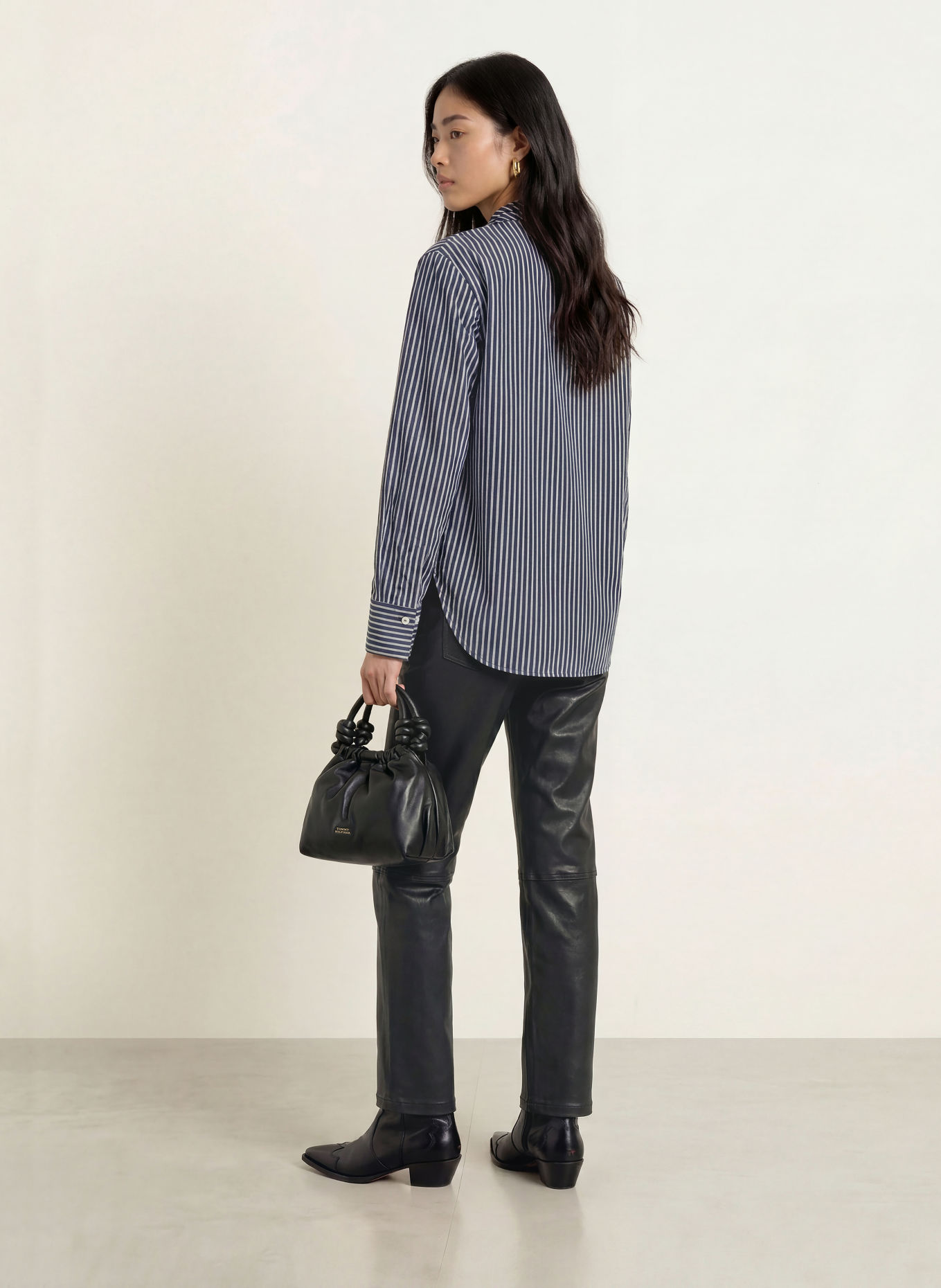 MOS MOSH MMSARO Shirt blouse: DARK BLUE / WHITE