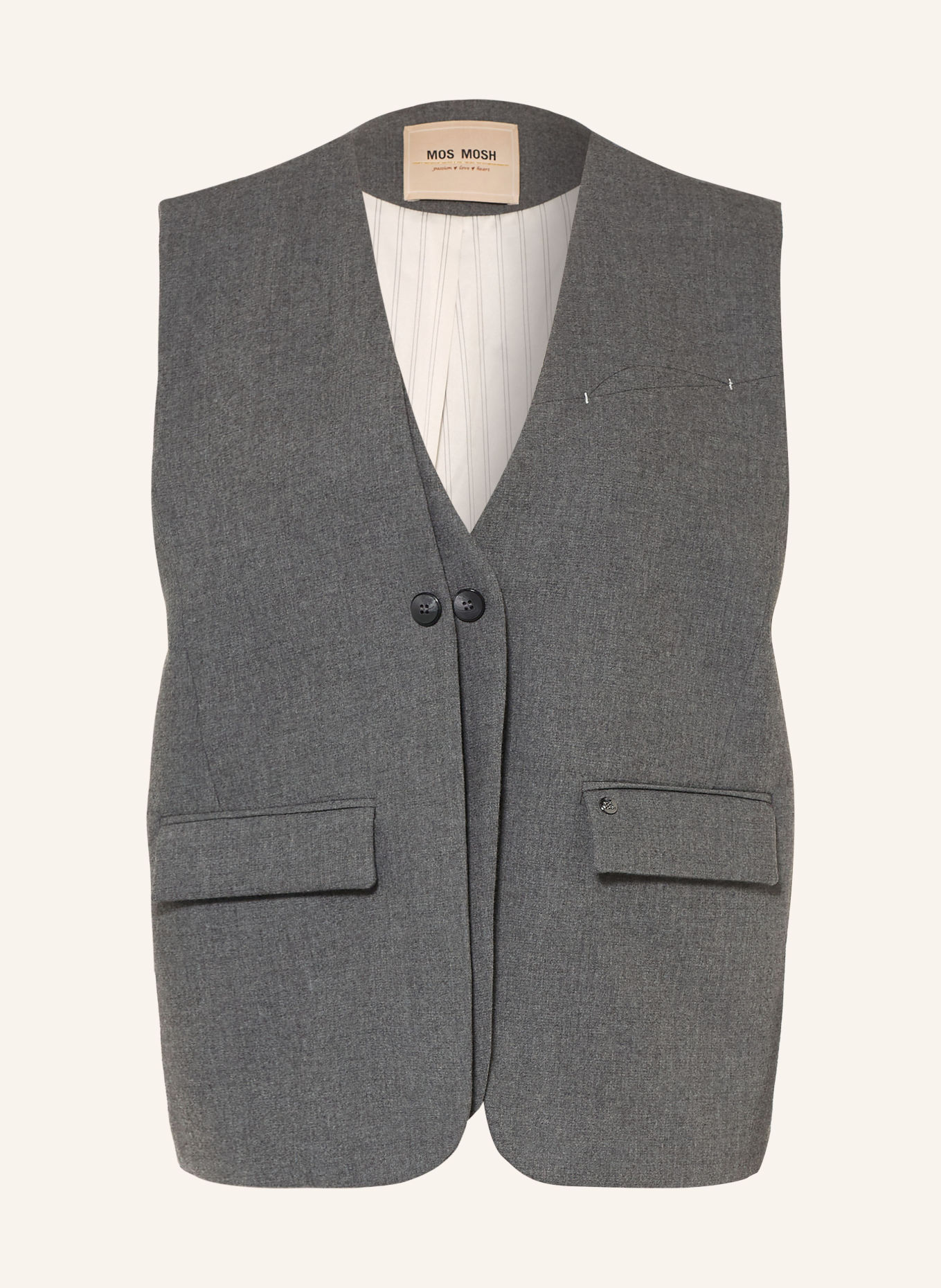 MOS MOSH MMPIPPIE Vest: GRAY