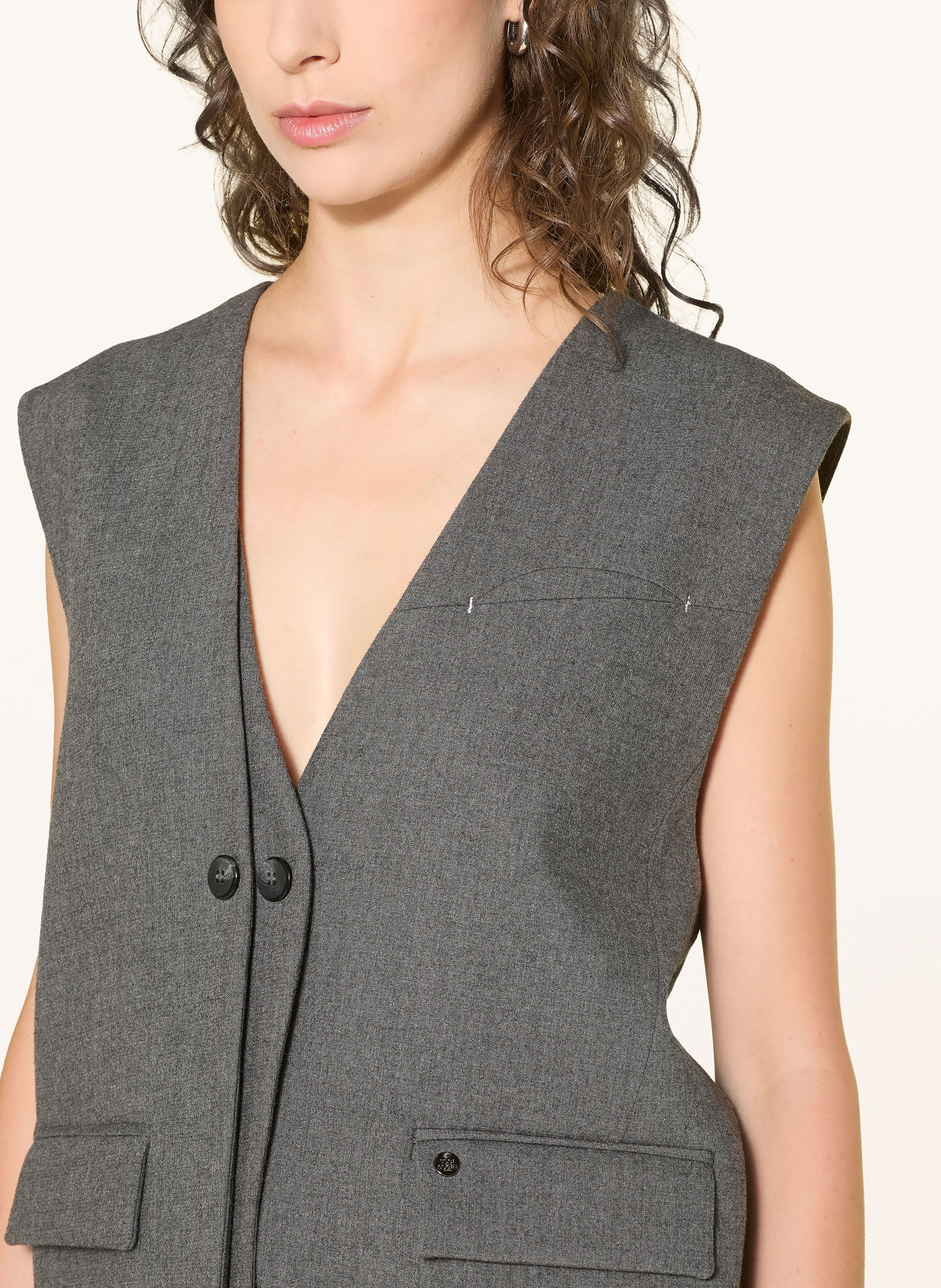 MOS MOSH MMPIPPIE Vest: GRAY