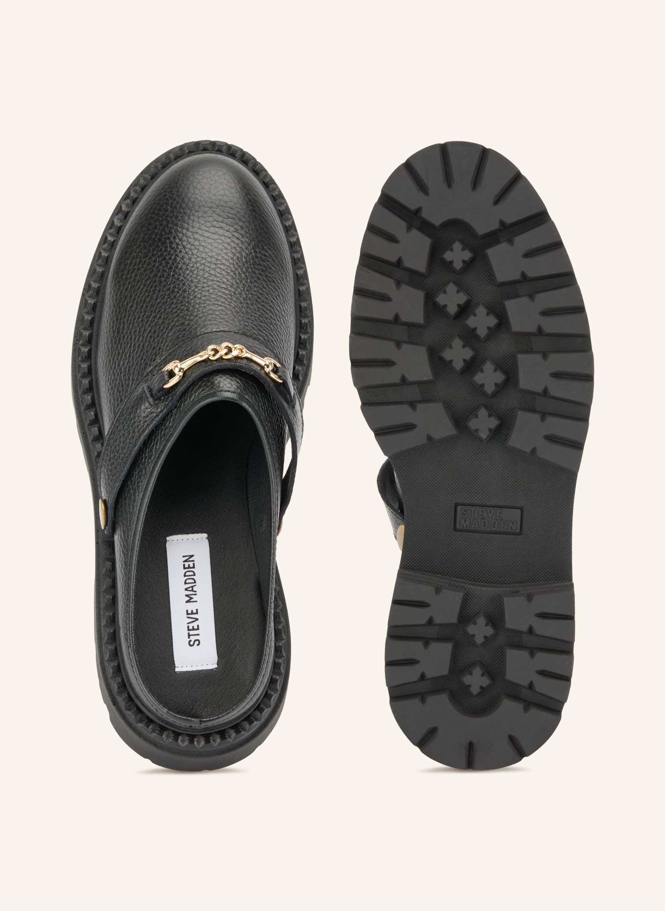 STEVE MADDEN Plateau-muiltjes KARINA: ZWART