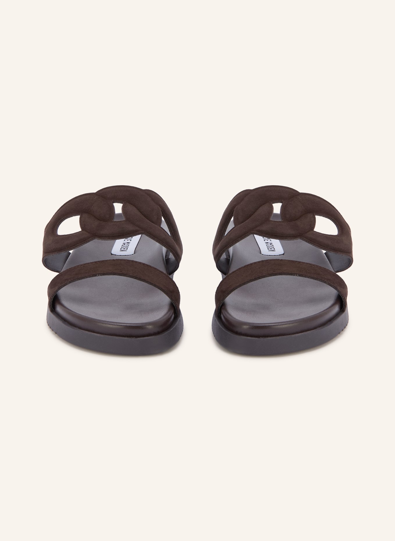 STEVE MADDEN MYRTLE Slides: DARK BROWN