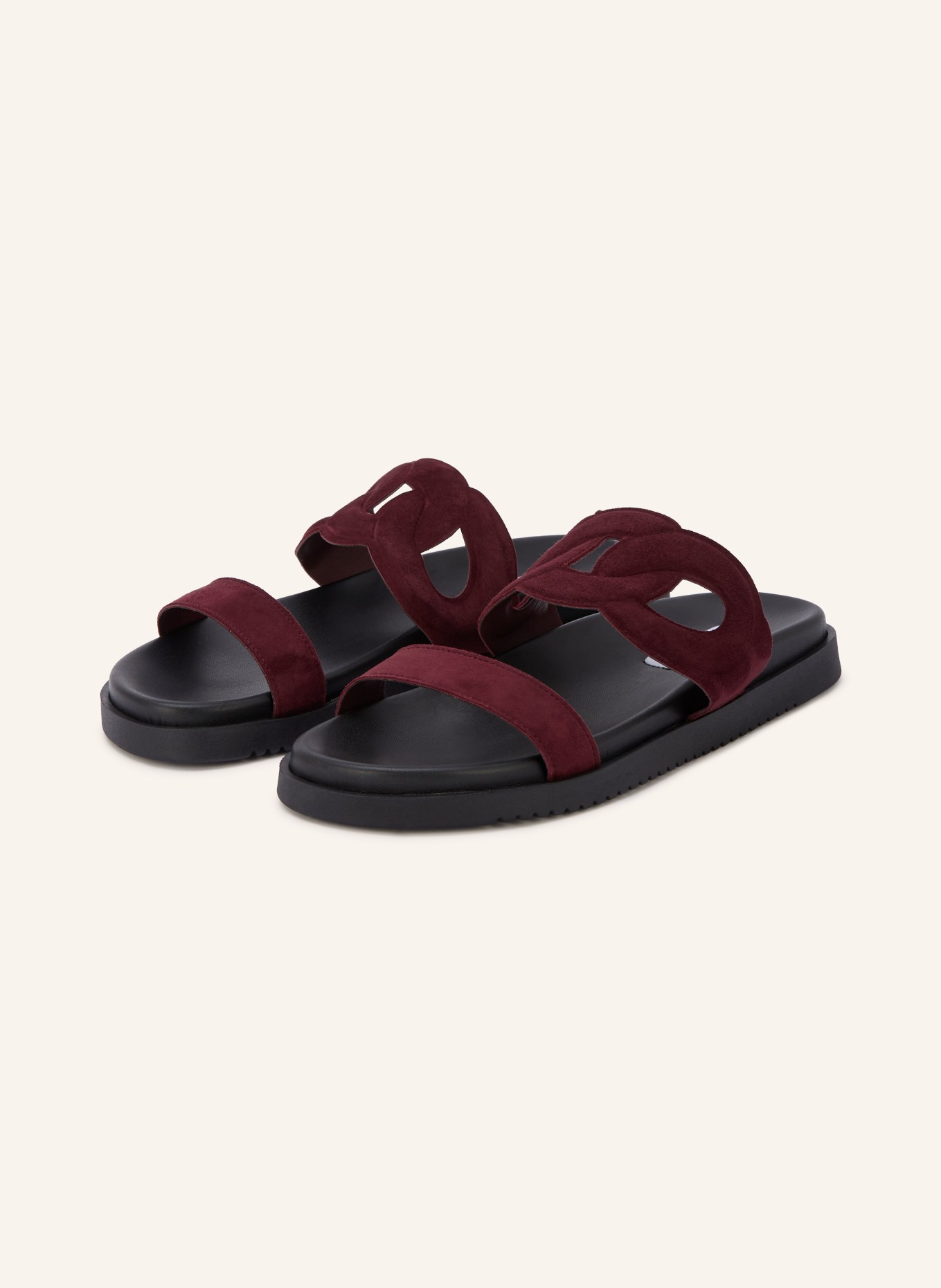 STEVE MADDEN MYRTLE Slides: DARK RED