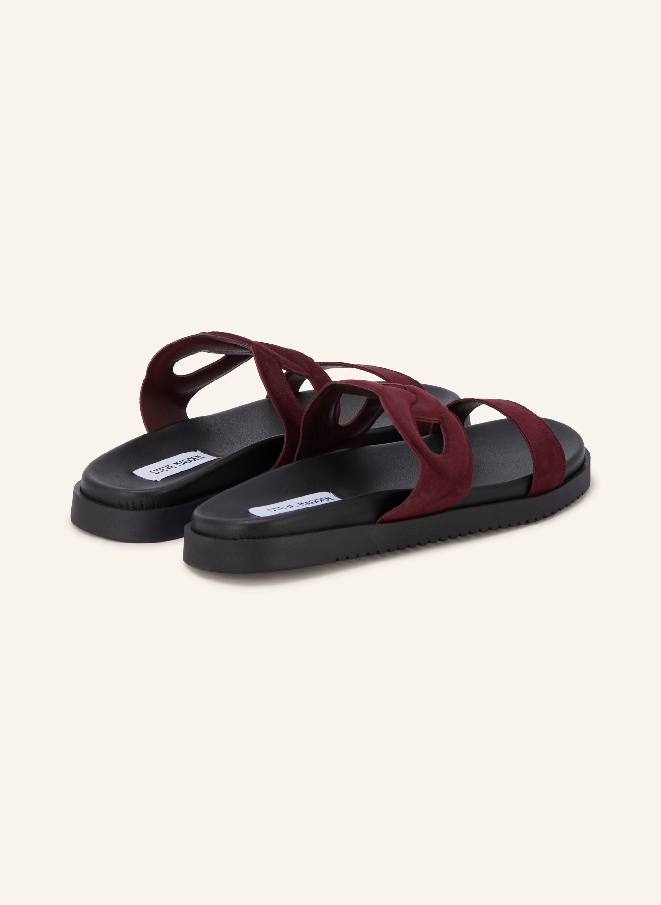 STEVE MADDEN MYRTLE Slides: DARK RED