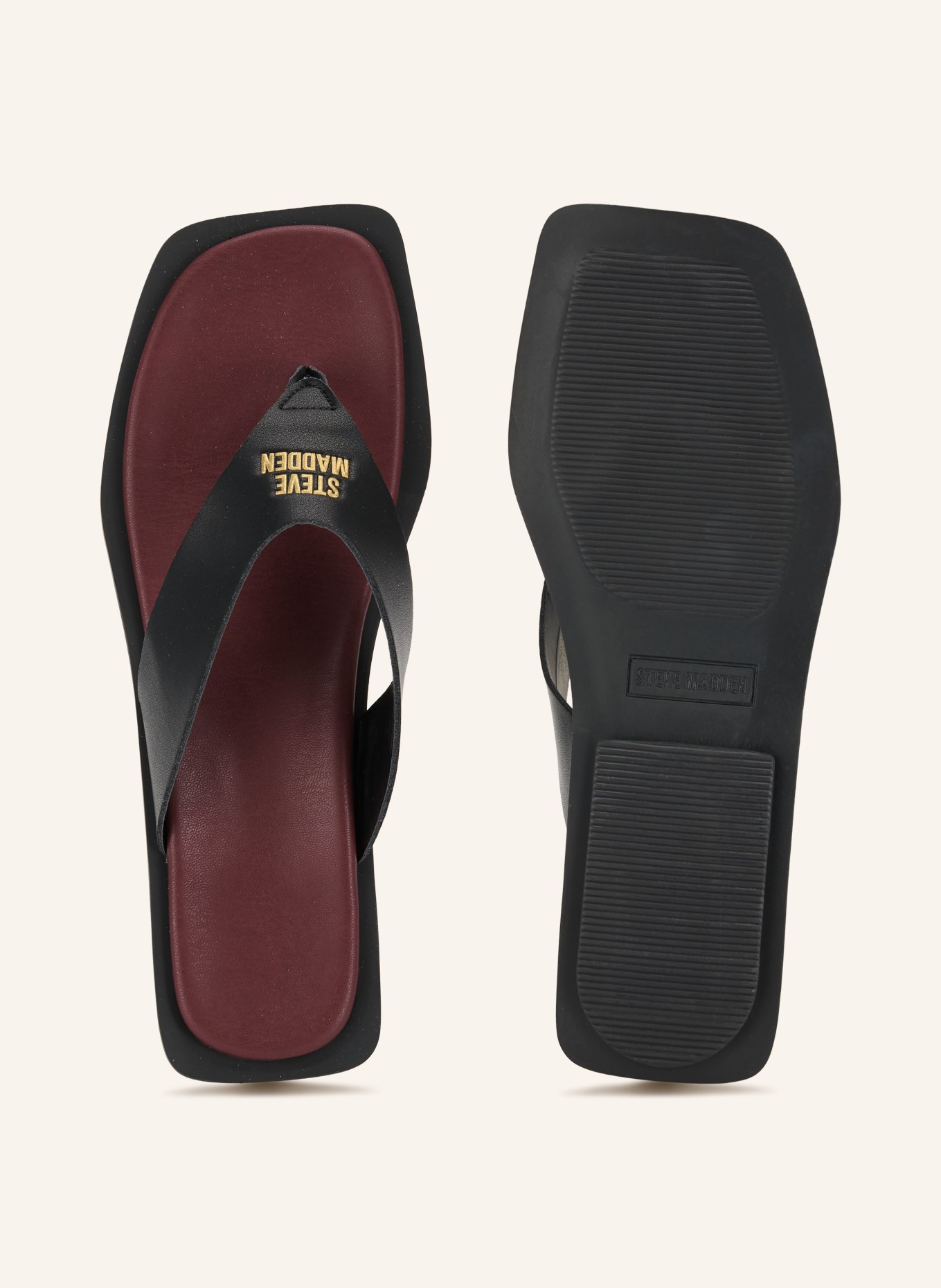 STEVE MADDEN SPLASH-B Thong sandals: BLACK