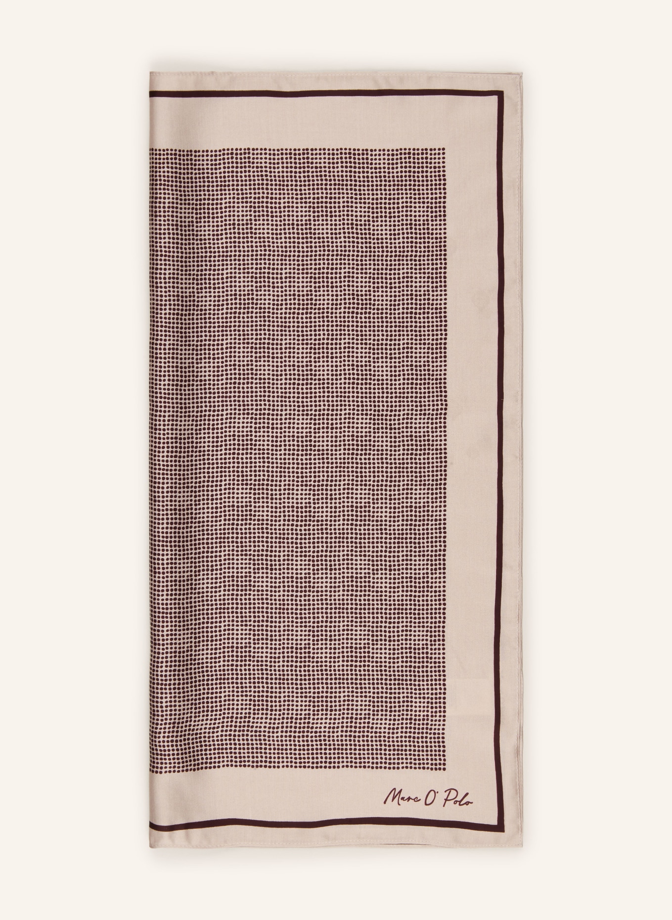 Marc O'Polo Foulard: BEIGE / MARRON FONCÉ