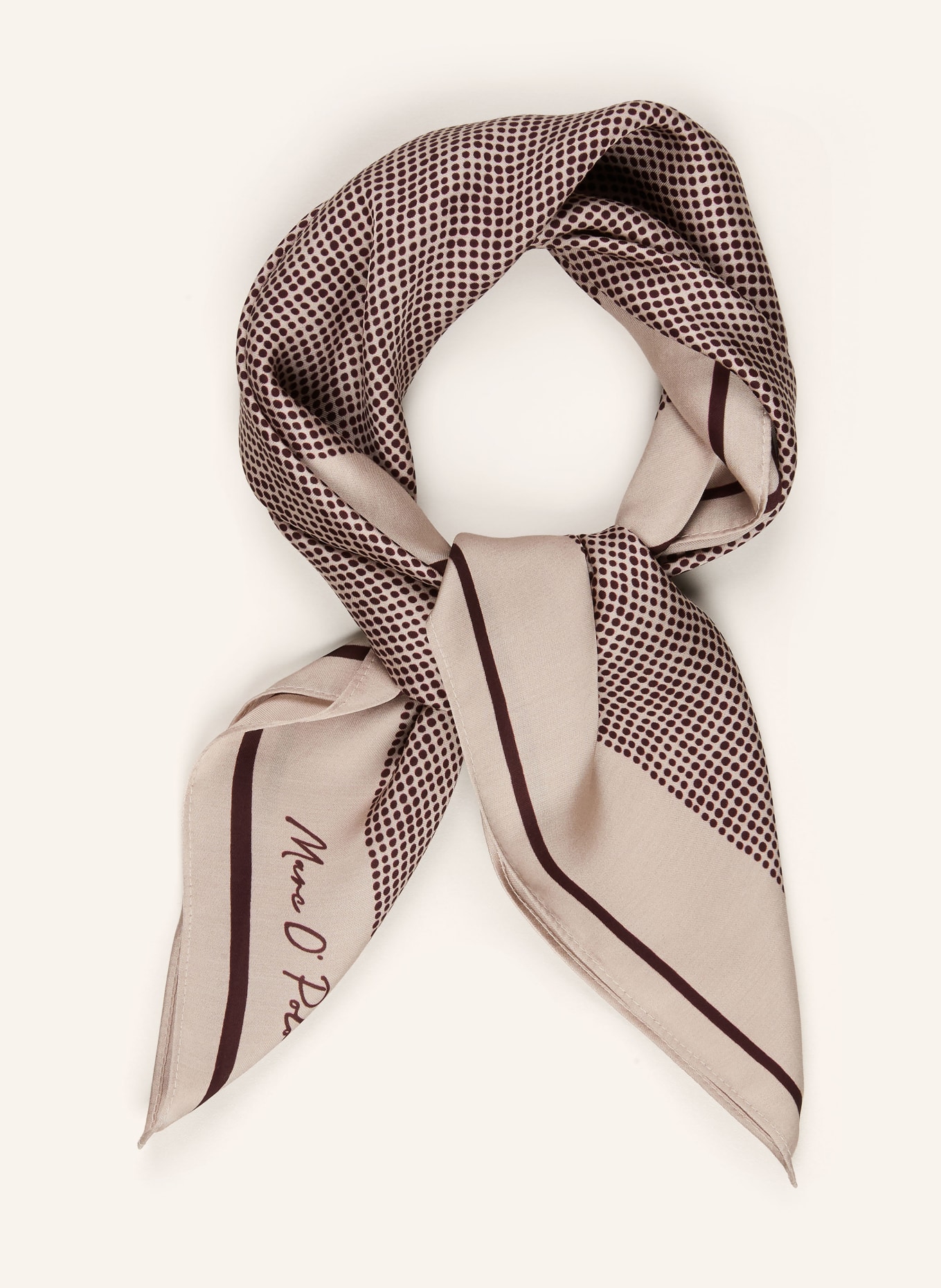 Marc O'Polo Foulard: BEIGE / MARRON FONCÉ