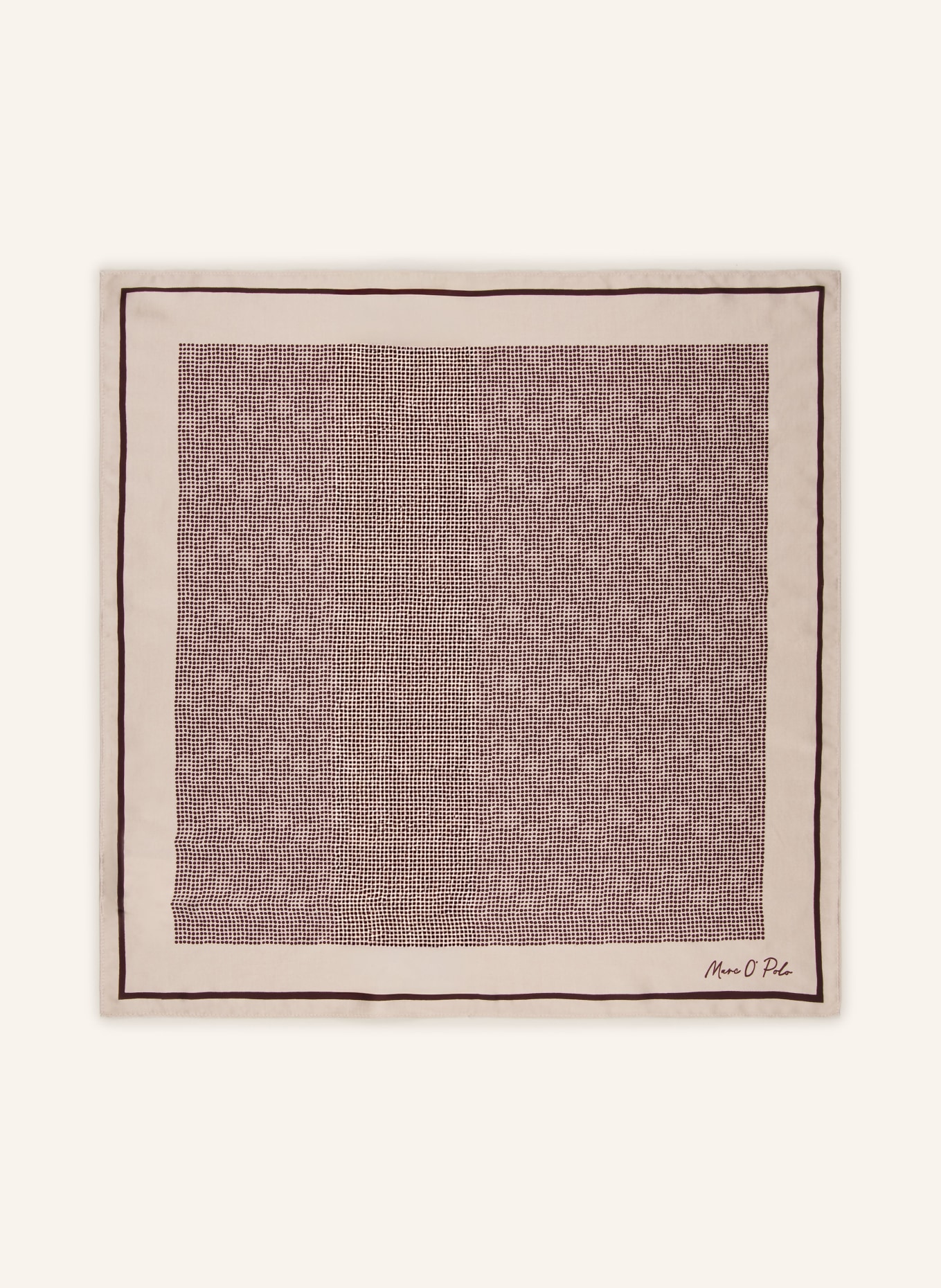Marc O'Polo Foulard: BEIGE / MARRON FONCÉ