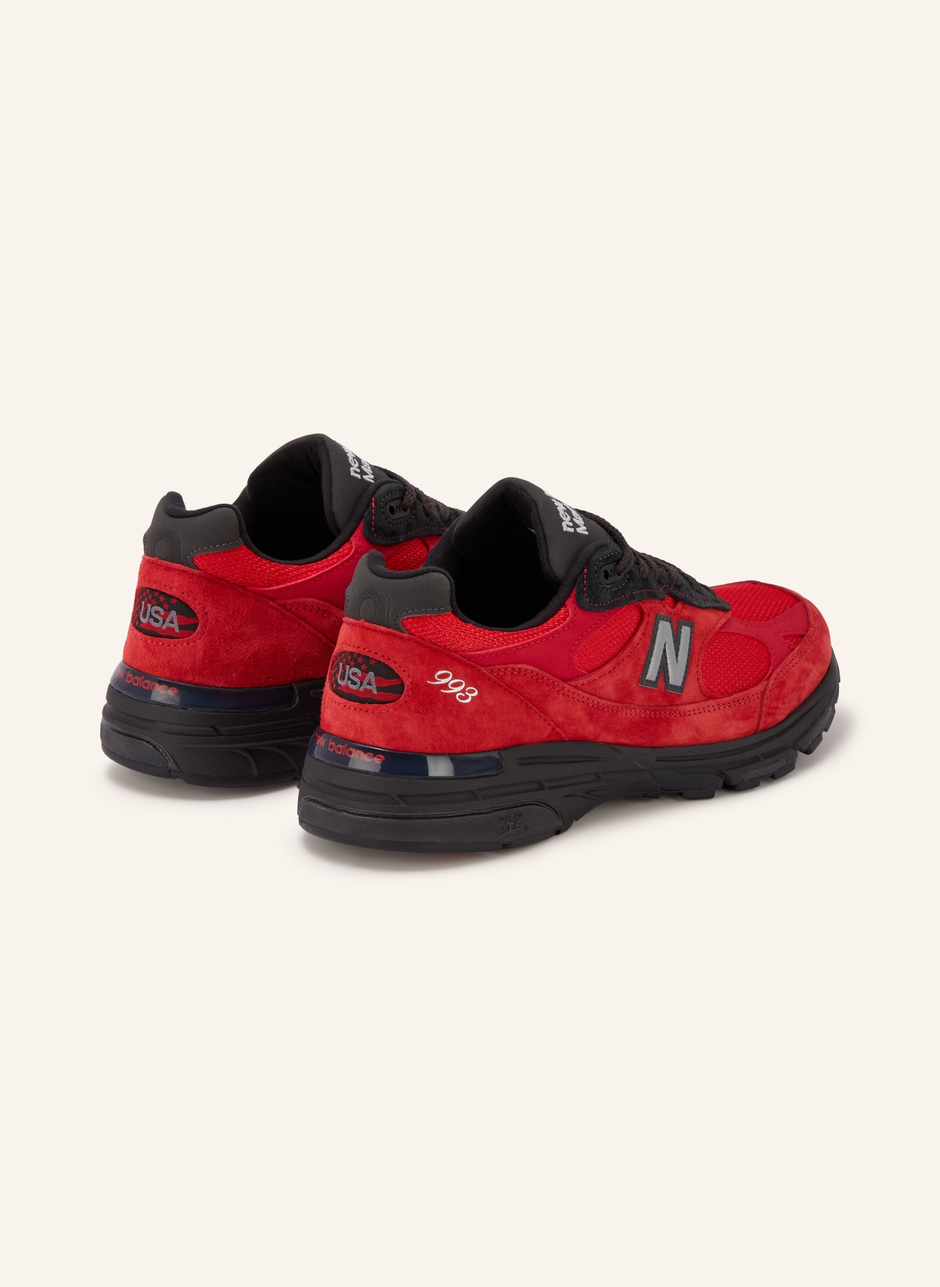 new balance Sneaker 993: ROT / SCHWARZ