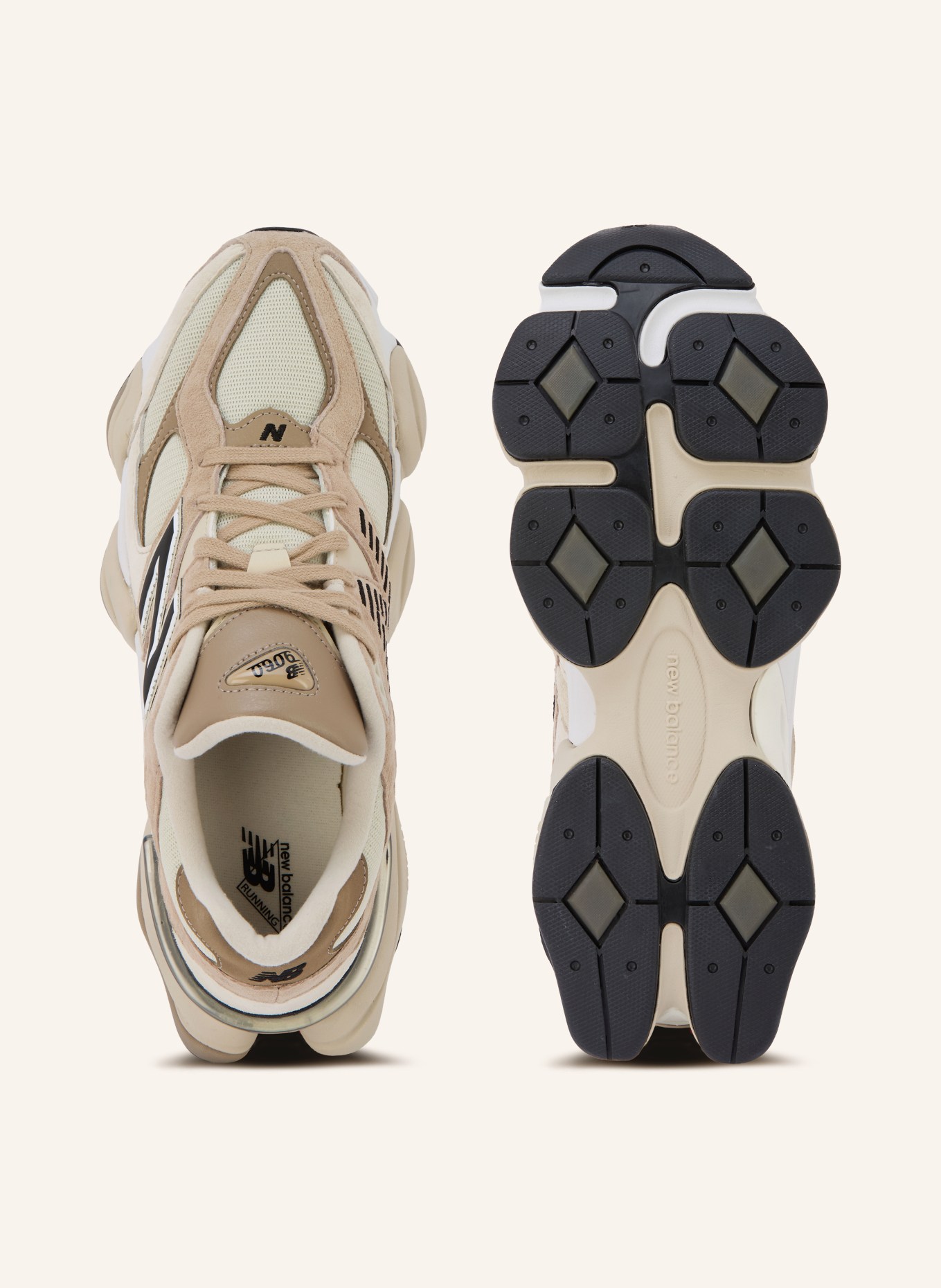 new balance Sneakers 9060: GRAY / BEIGE