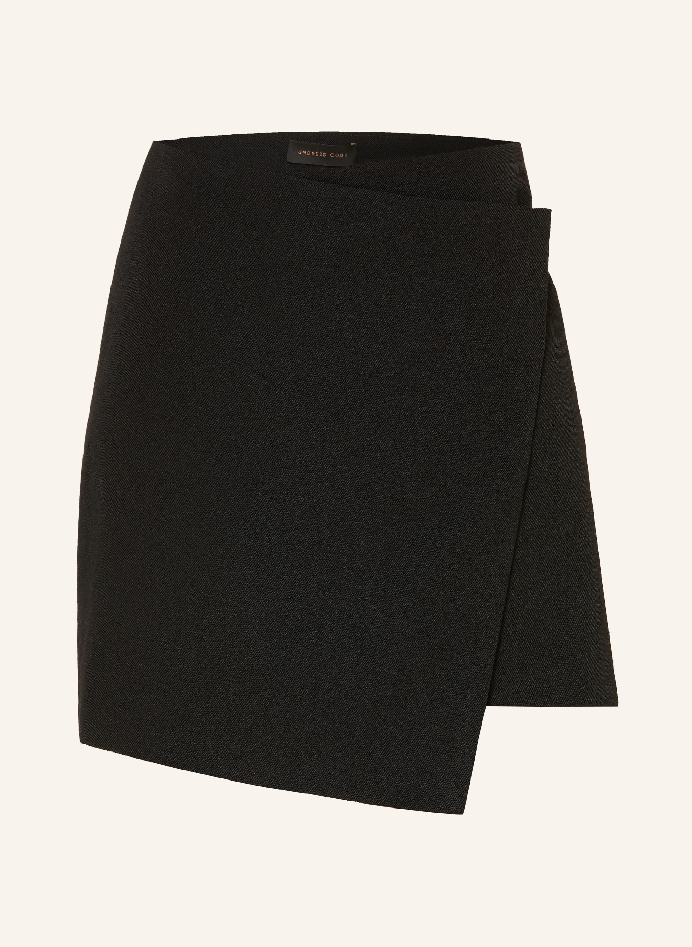 UNDRESS CODE Spódnica COCO w stylu kopertowym: CZARNY