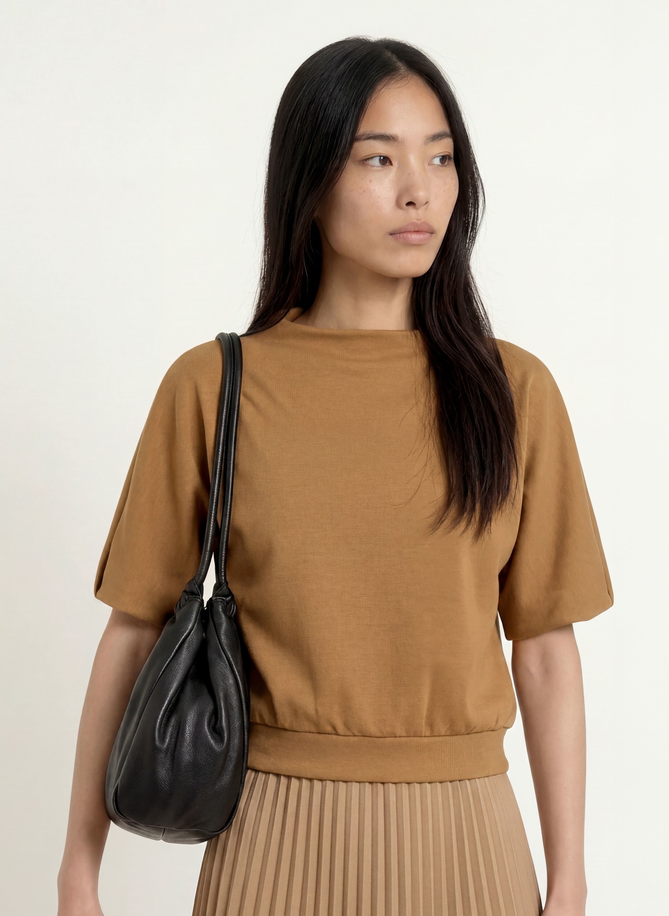 OPUS T-shirt: BROWN