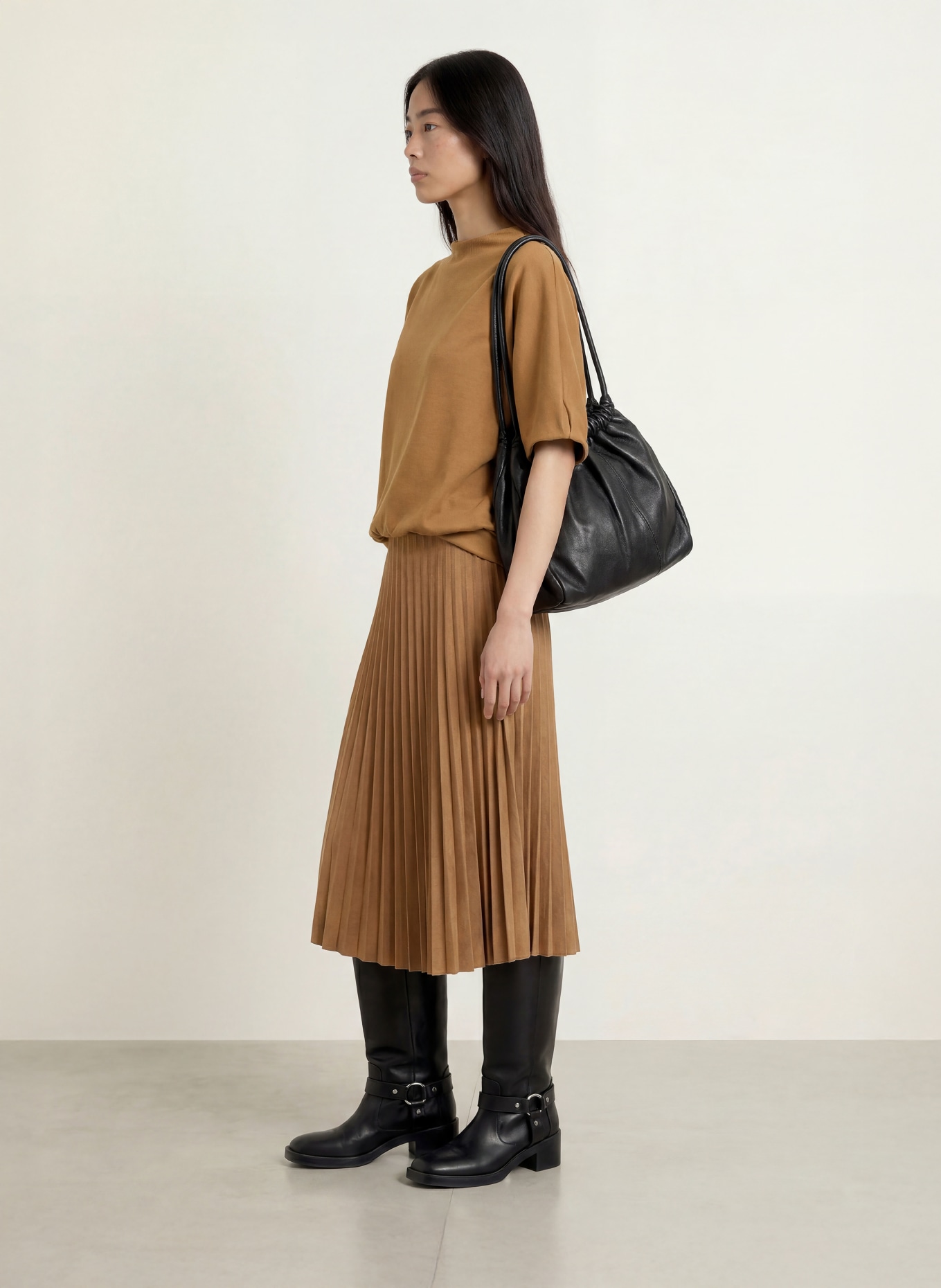 OPUS T-shirt: BROWN