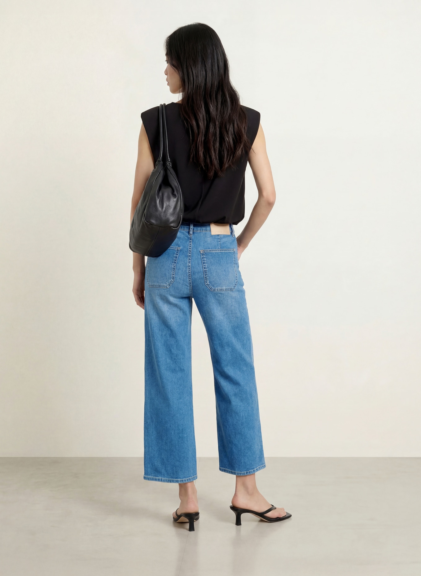 OPUS Jean à jambes larges MIVA: 70389 mid blue