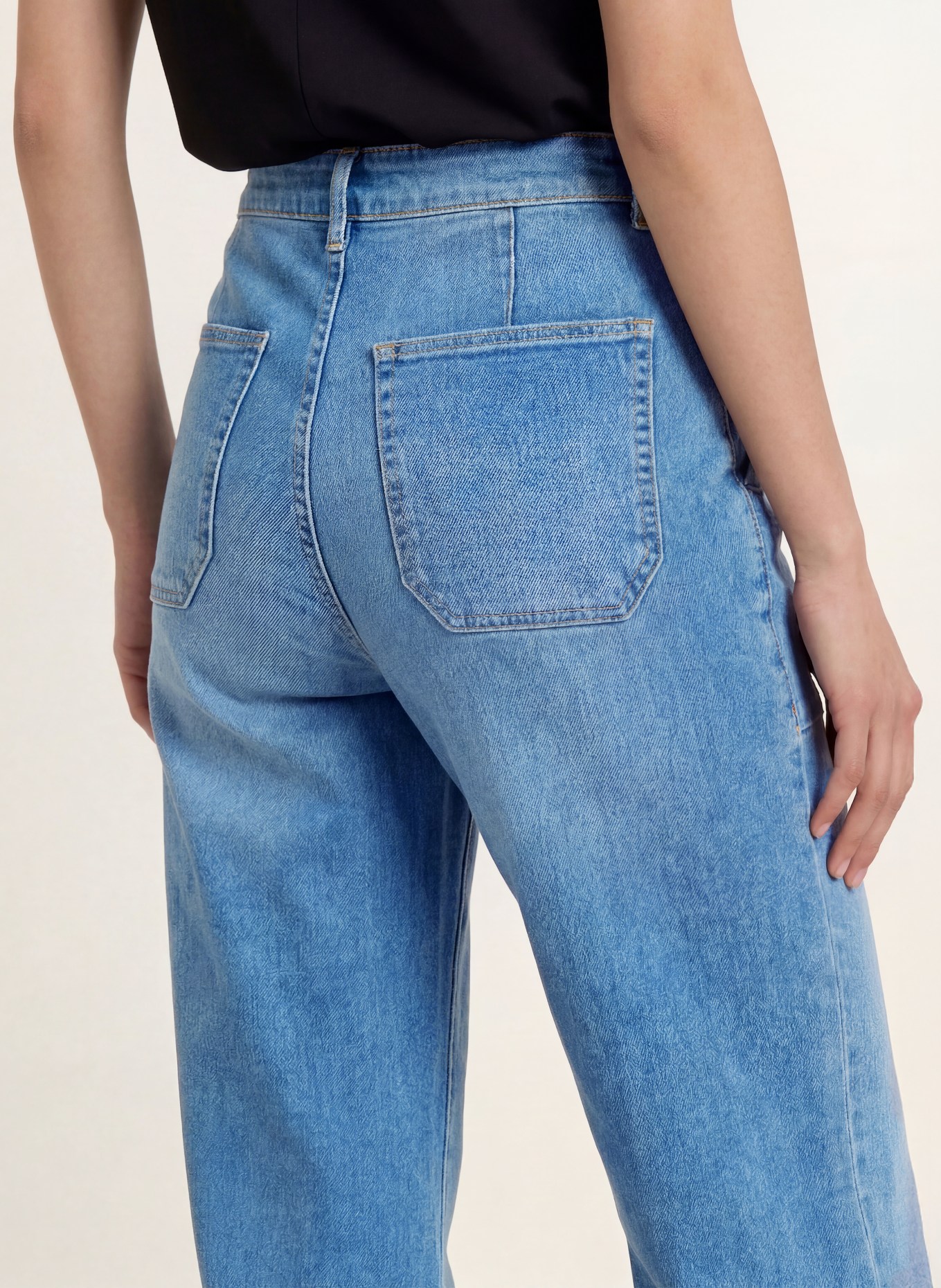 OPUS Jean à jambes larges MIVA: 70389 mid blue