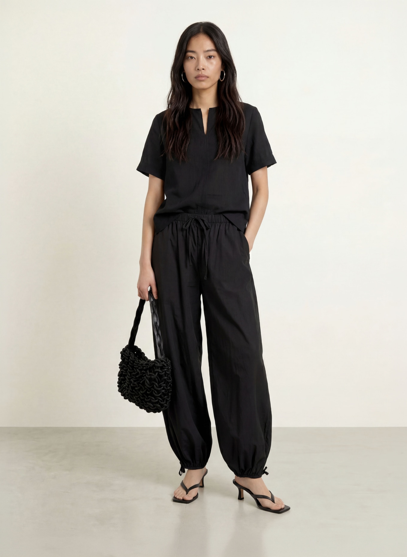 OPUS Blusenshirt FILKARA: SCHWARZ