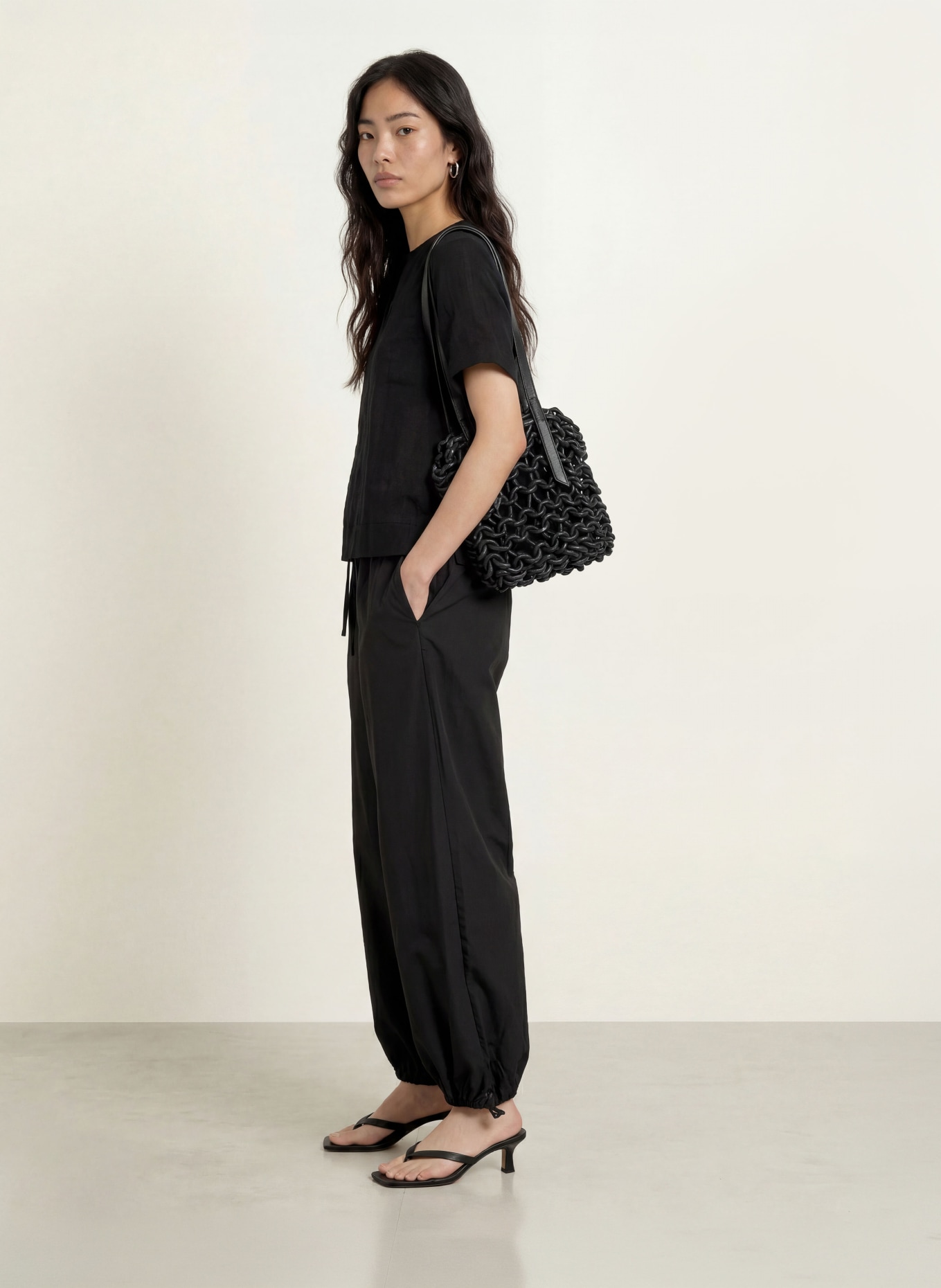 OPUS Blusenshirt FILKARA: SCHWARZ