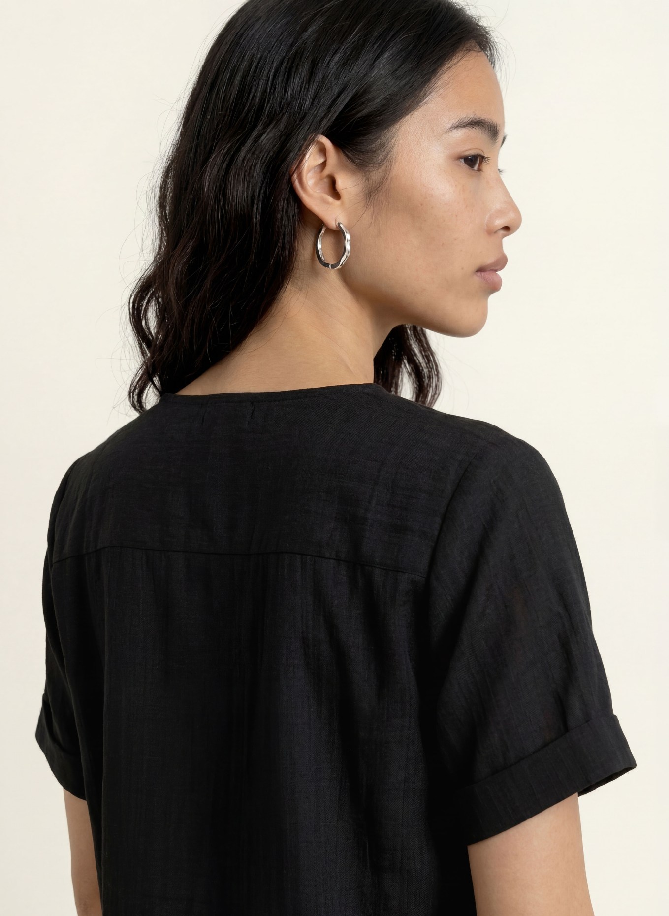 OPUS Blusenshirt FILKARA: SCHWARZ