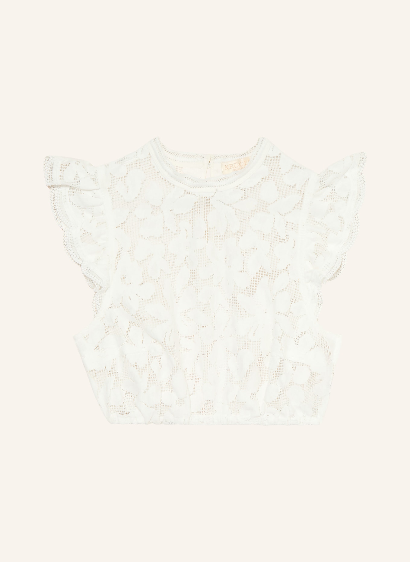 KRÜGER Dirndlbluse aus Spitze: WEISS