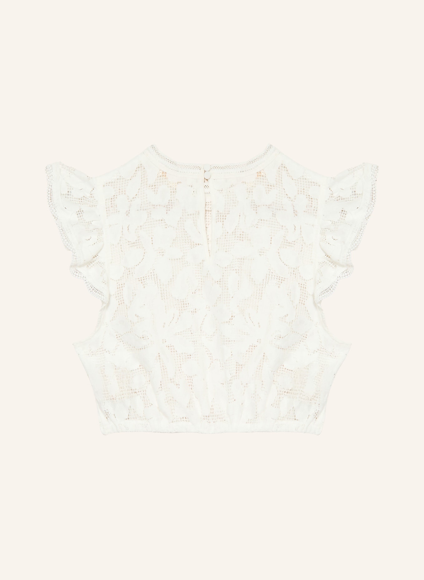 KRÜGER Dirndlbluse aus Spitze: WEISS