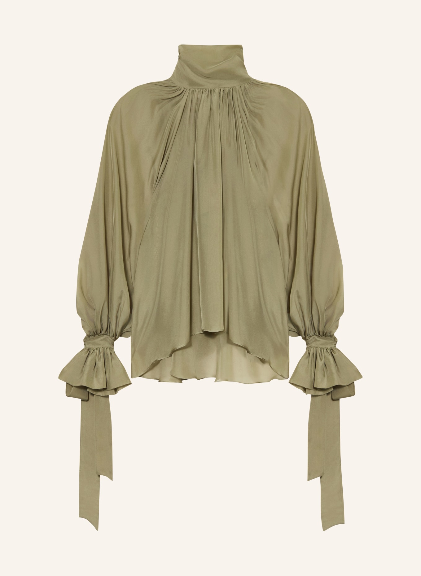 ARAKII Seidenbluse: KHAKI