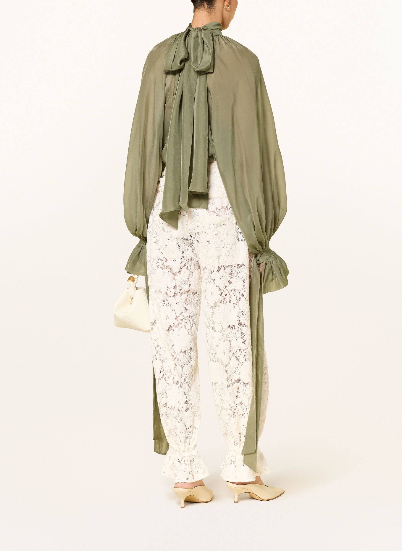 ARAKII Seidenbluse: KHAKI