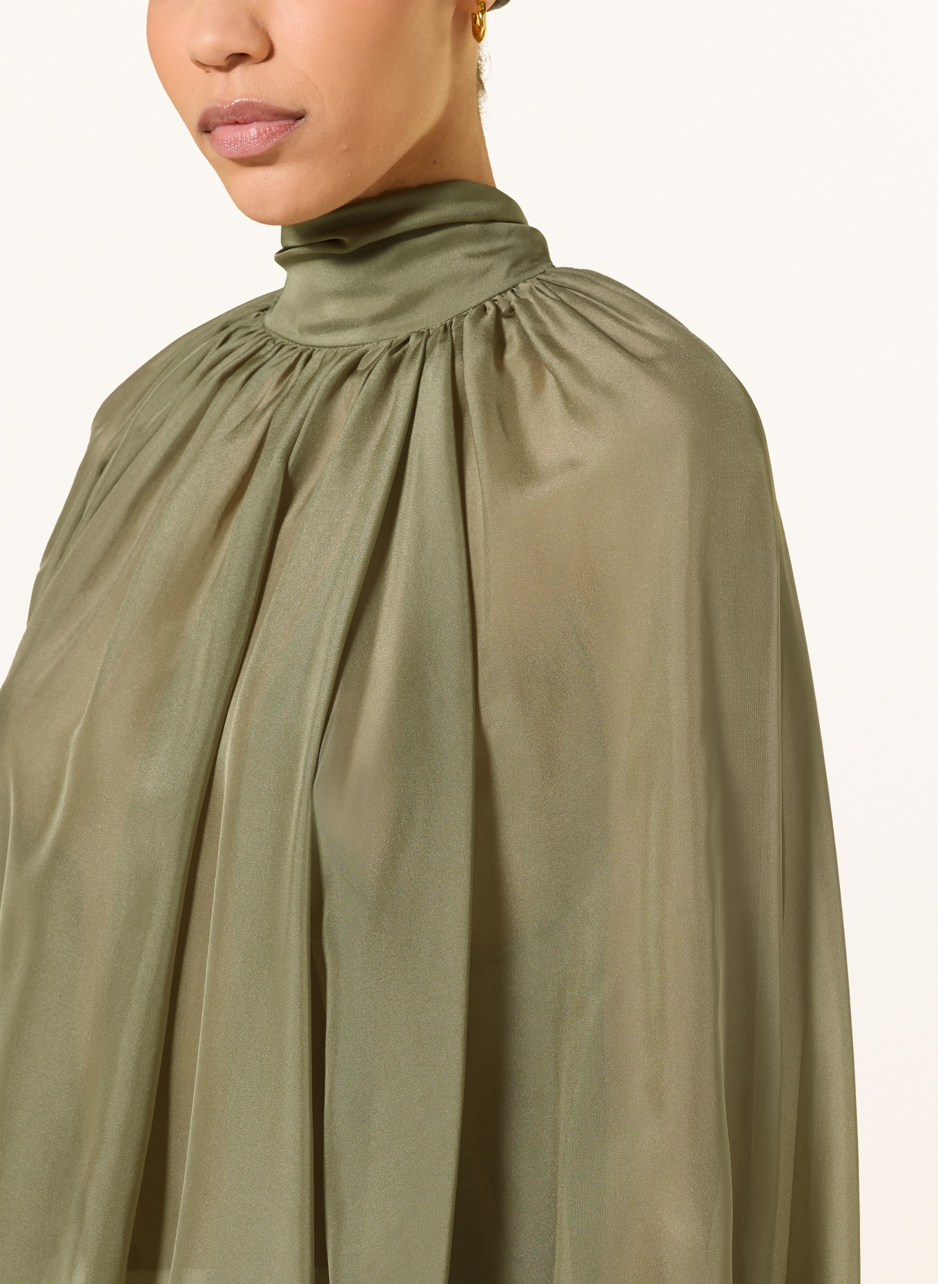 ARAKII Seidenbluse: KHAKI