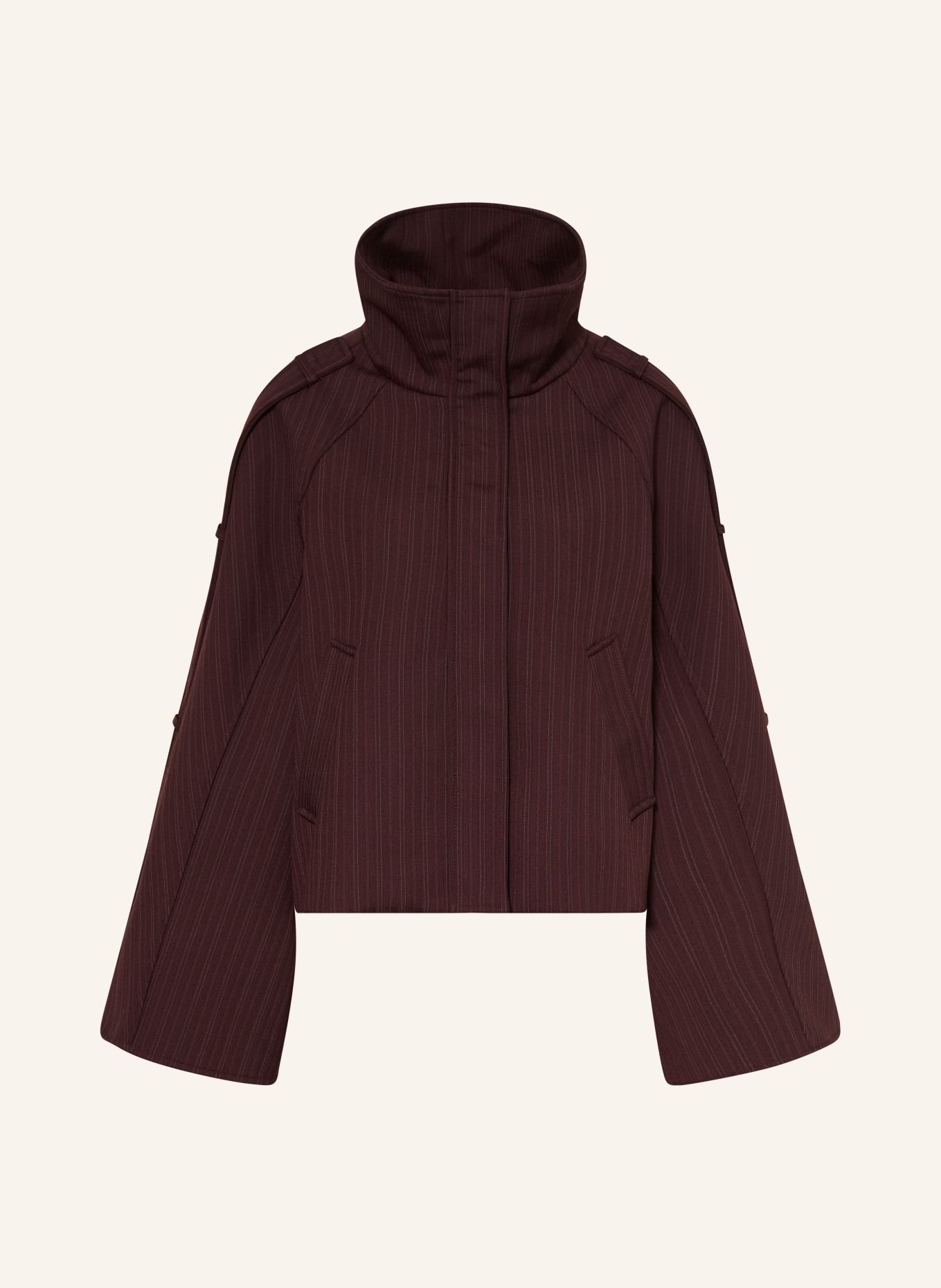 ARAKII Jacke mit Plissees: DUNKELROT