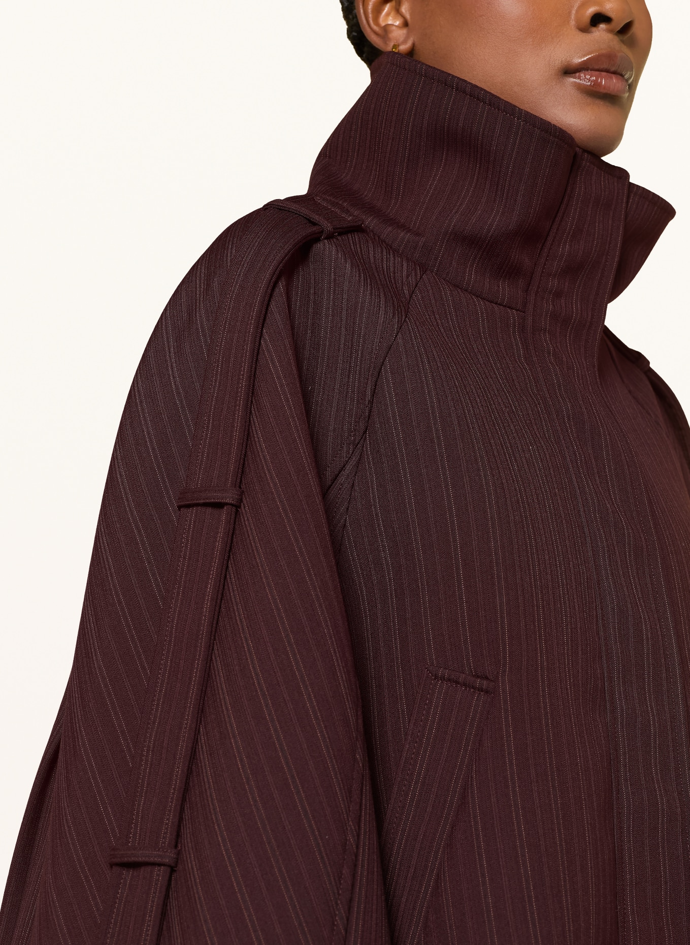 ARAKII Jacke mit Plissees: DUNKELROT