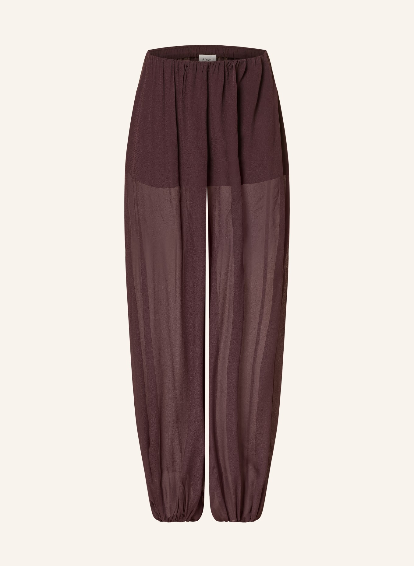 ARAKII Pantalon: ROUGE FONCÉ