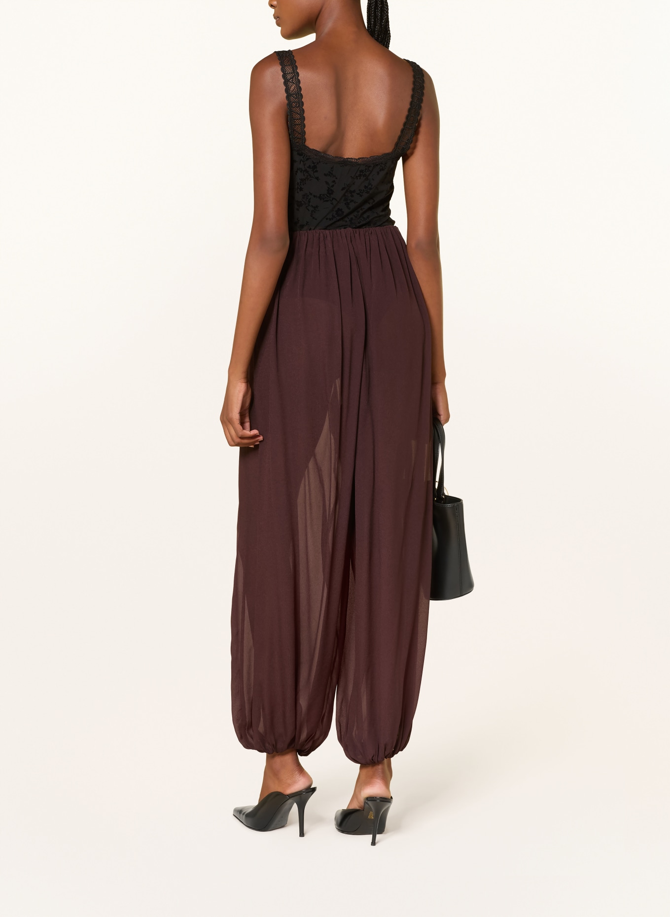 ARAKII Pantalon: ROUGE FONCÉ