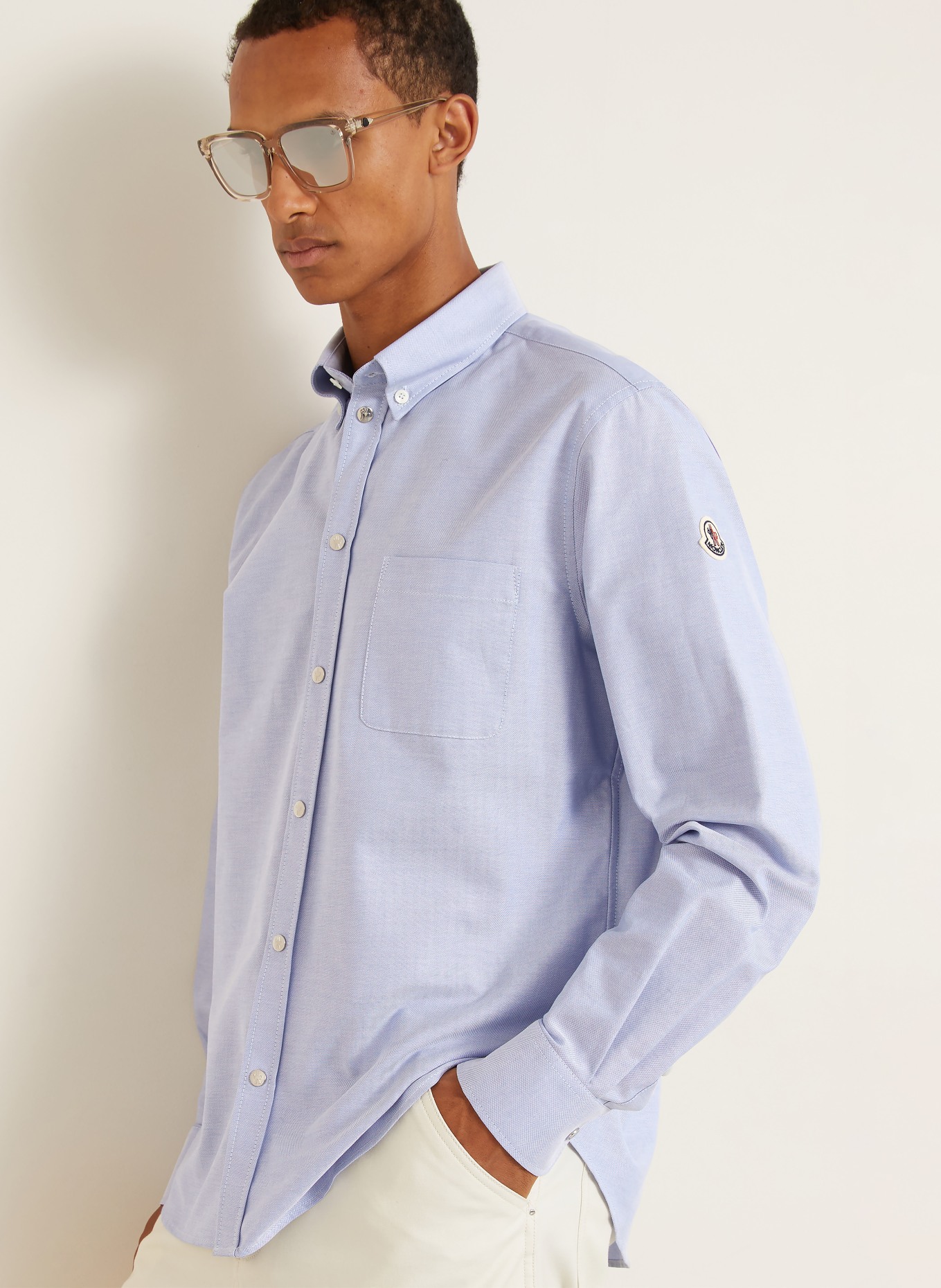MONCLER Hemd Comfort Fit: BLAU
