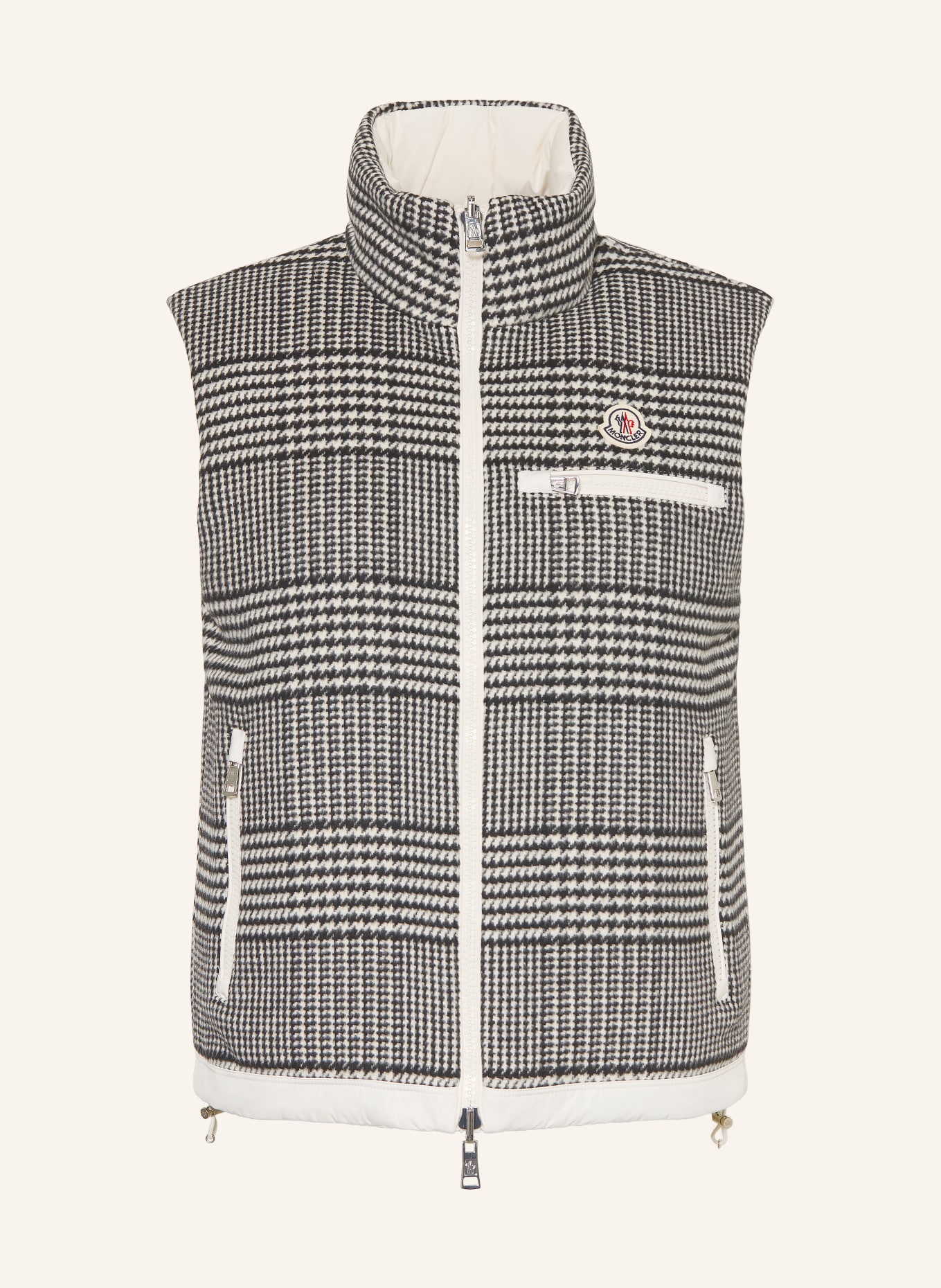 MONCLER Doudoune sans manches réversible GIENAH: NOIR / BLANC