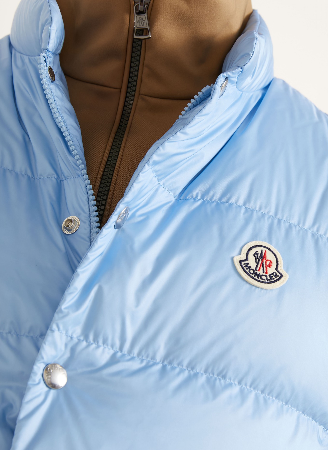 MONCLER Lehká péřová vesta TUQUEROUYE: TMAVĚ MODRÁ