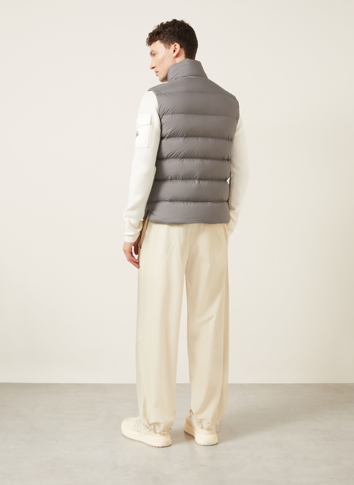 MONCLER TIBB Down vest: GRAY