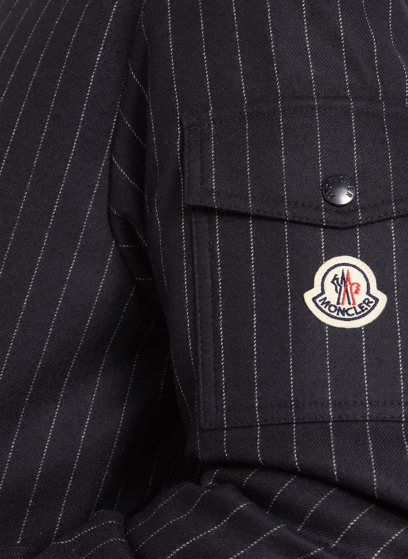 MONCLER CEZE Reversible Down Jacket: DARK BLUE / WHITE