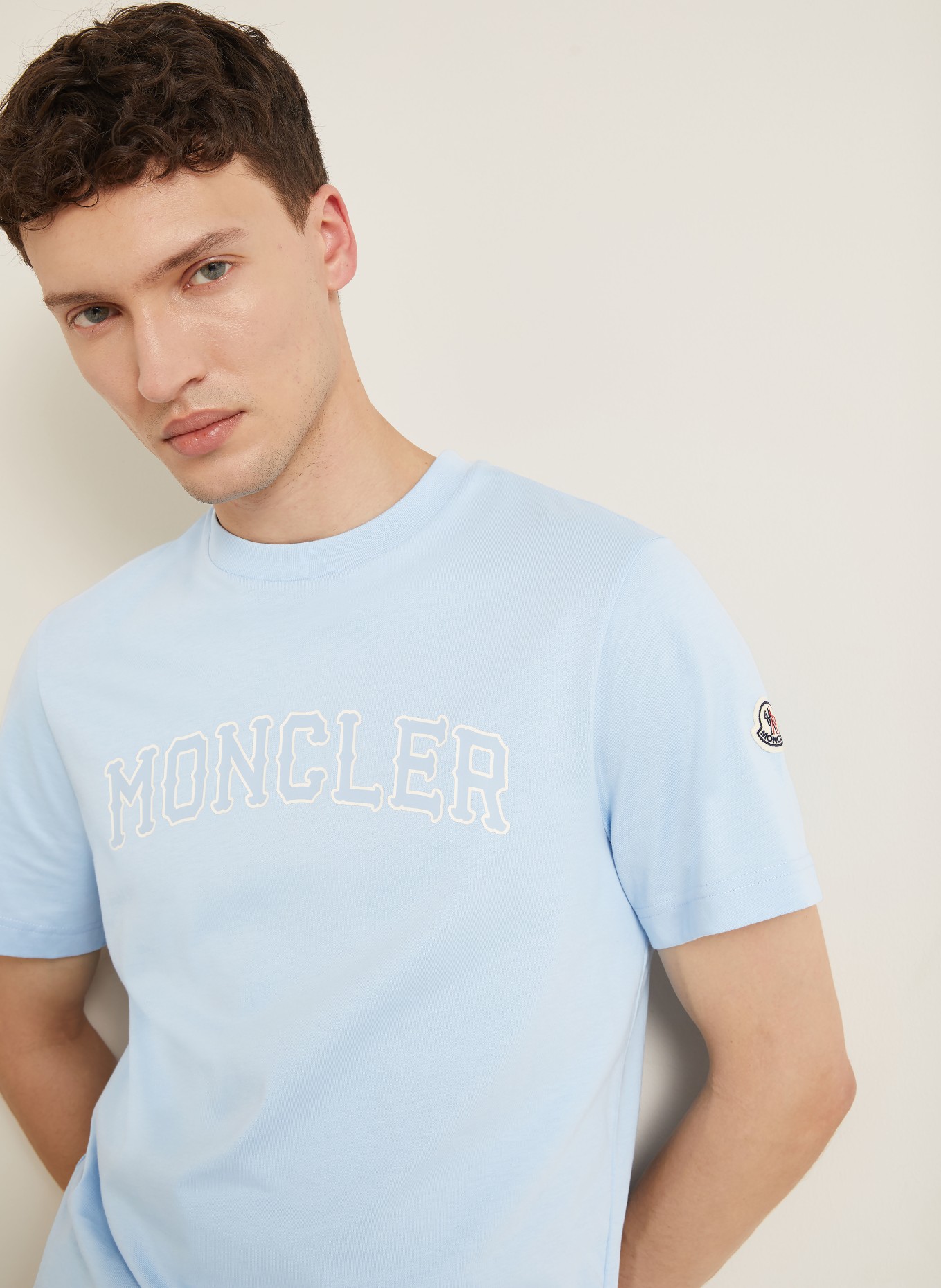 MONCLER T-shirt: LIGHT BLUE