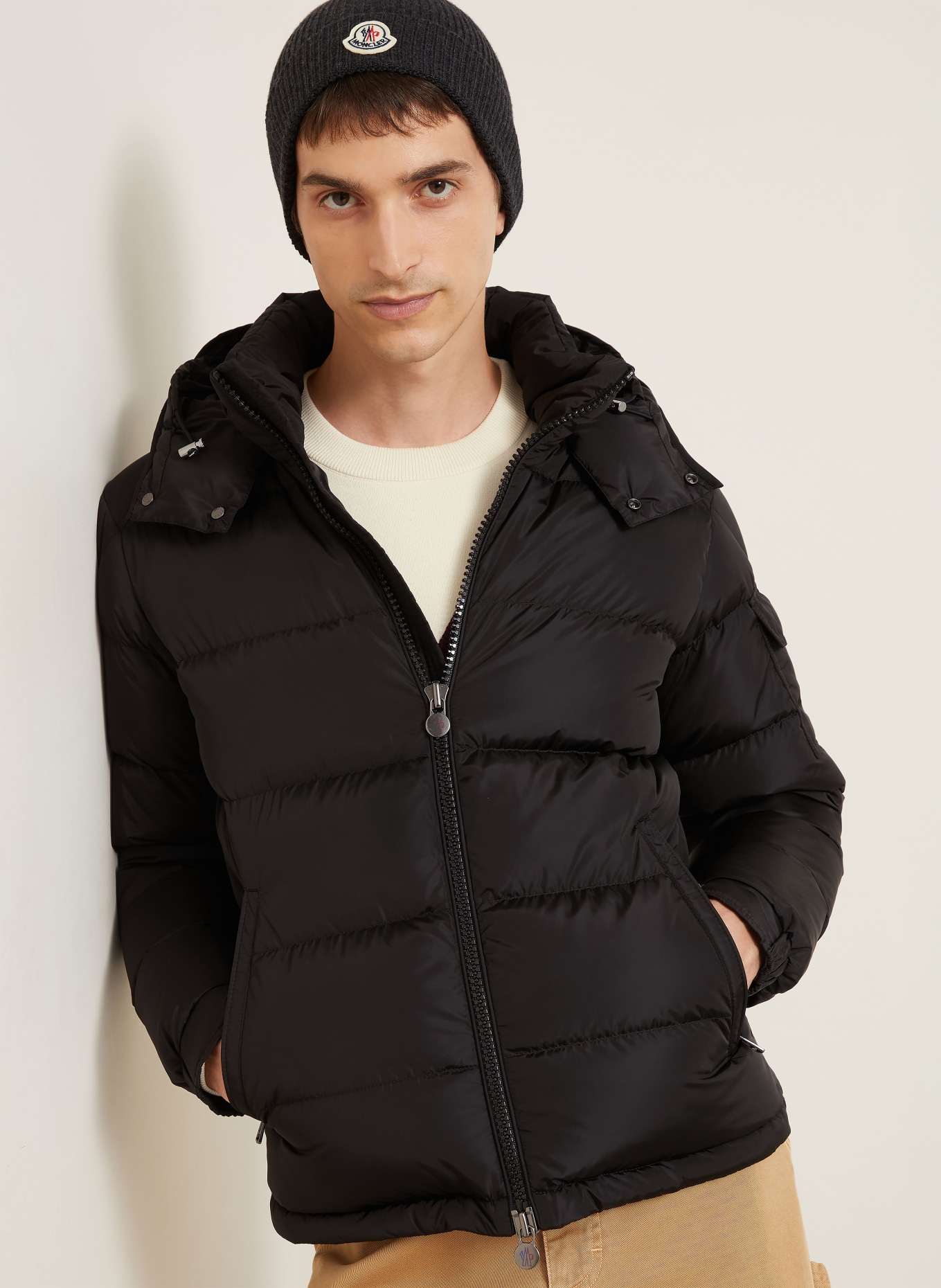 MONCLER Donsjas MAYA met afneembare capuchon: ZWART