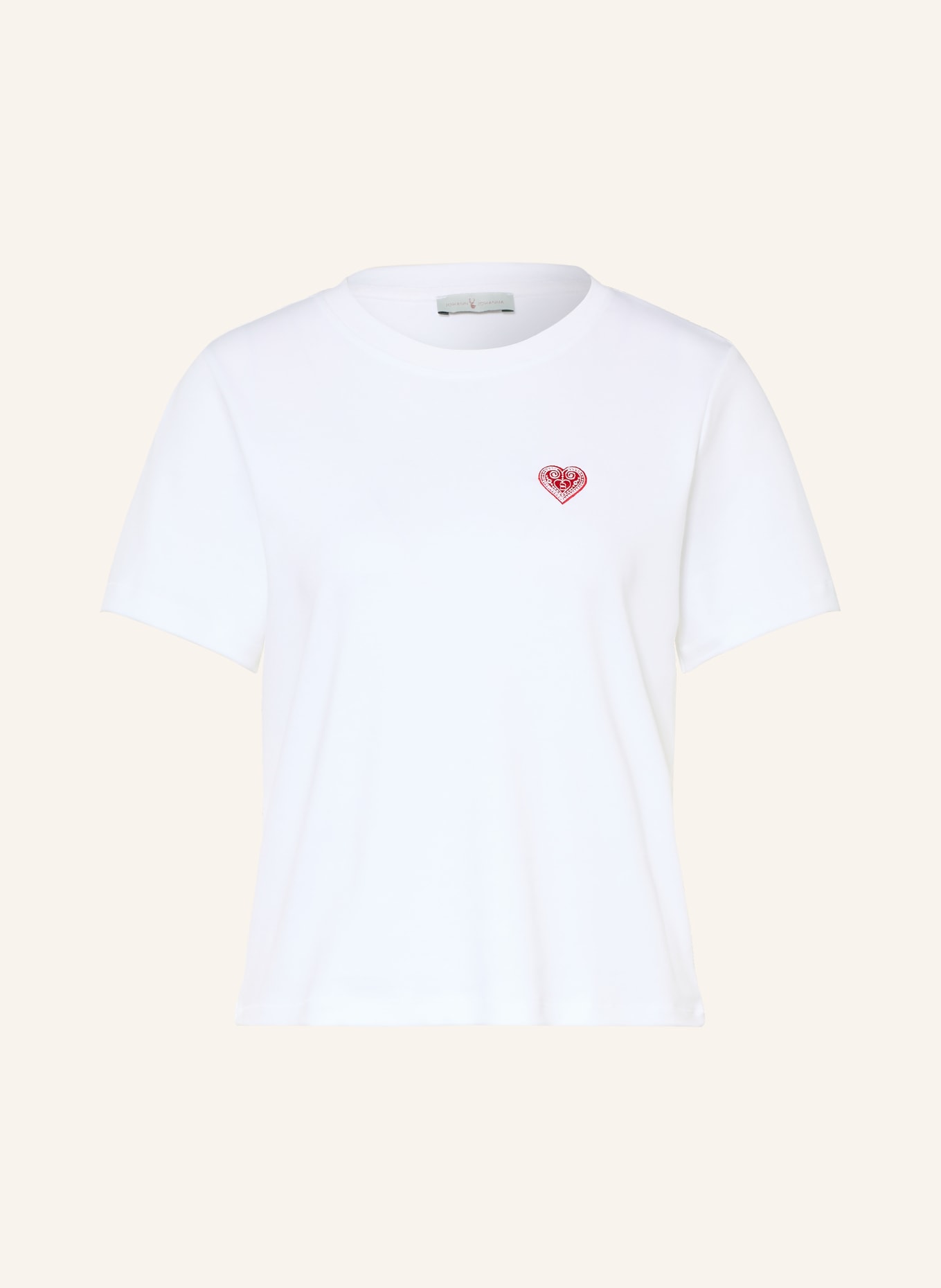 Johann & Johanna T-shirt: WIT / ROOD