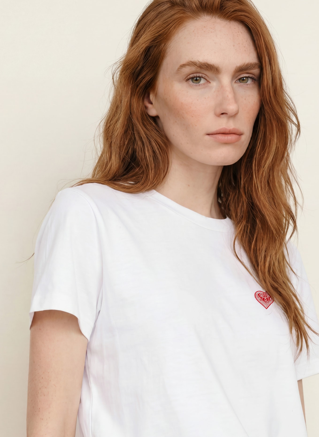 Johann & Johanna T-shirt: WIT / ROOD
