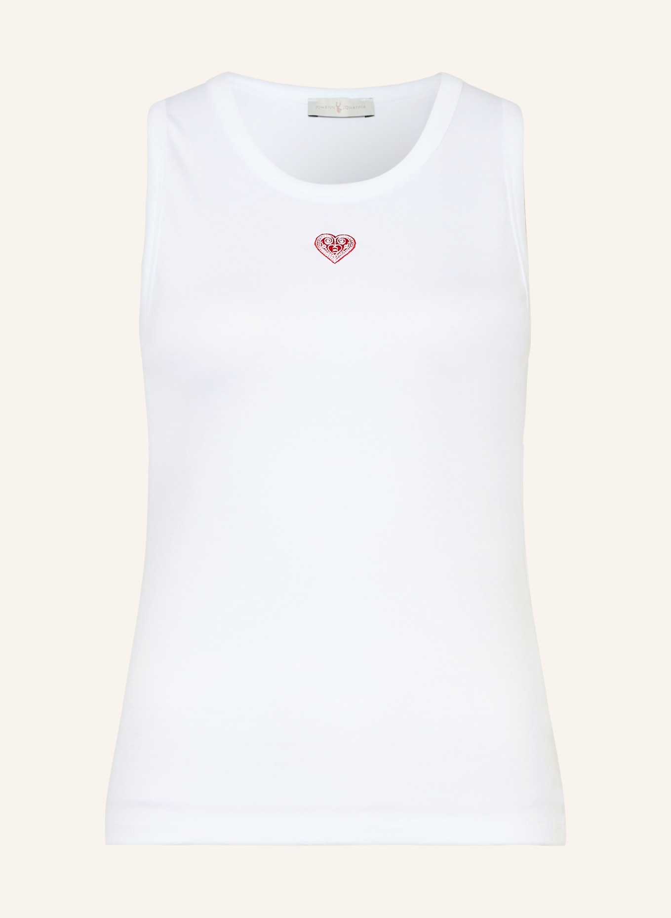 Johann & Johanna Top: WEISS / ROT