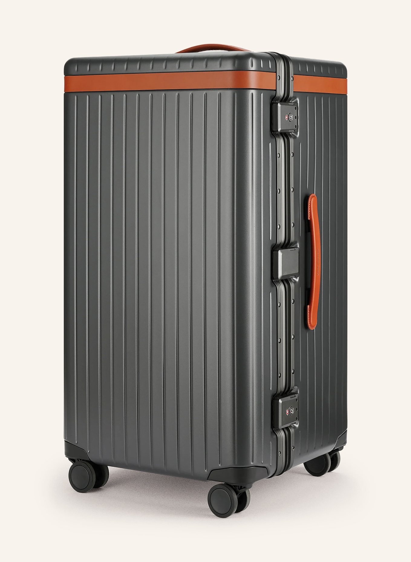 CARL FRIEDRIK Trolley THE TRUNK: DUNKELGRAU / COGNAC