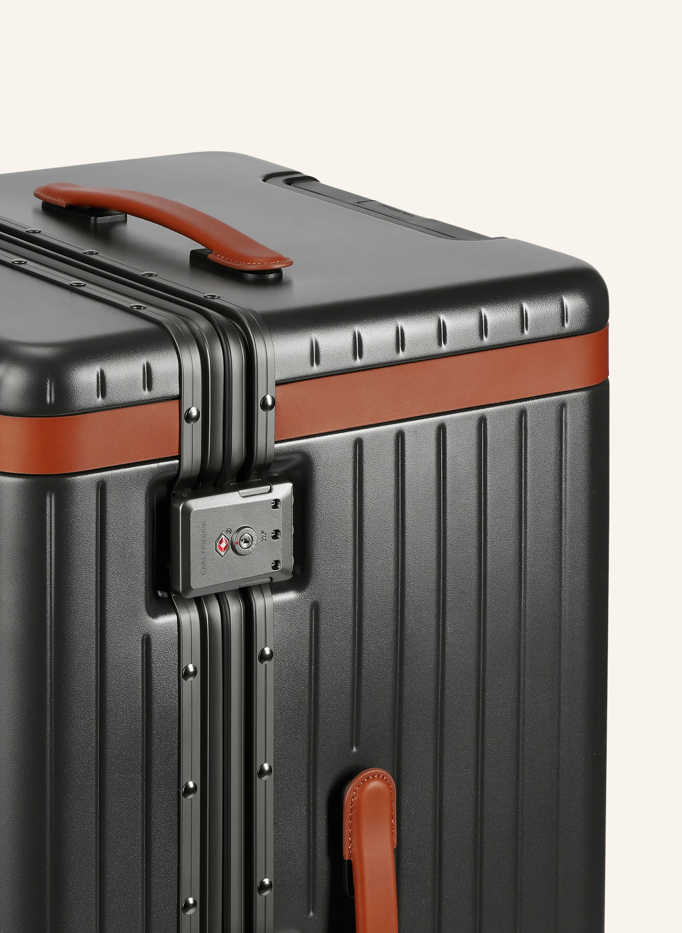 CARL FRIEDRIK Trolley THE TRUNK: DUNKELGRAU / COGNAC